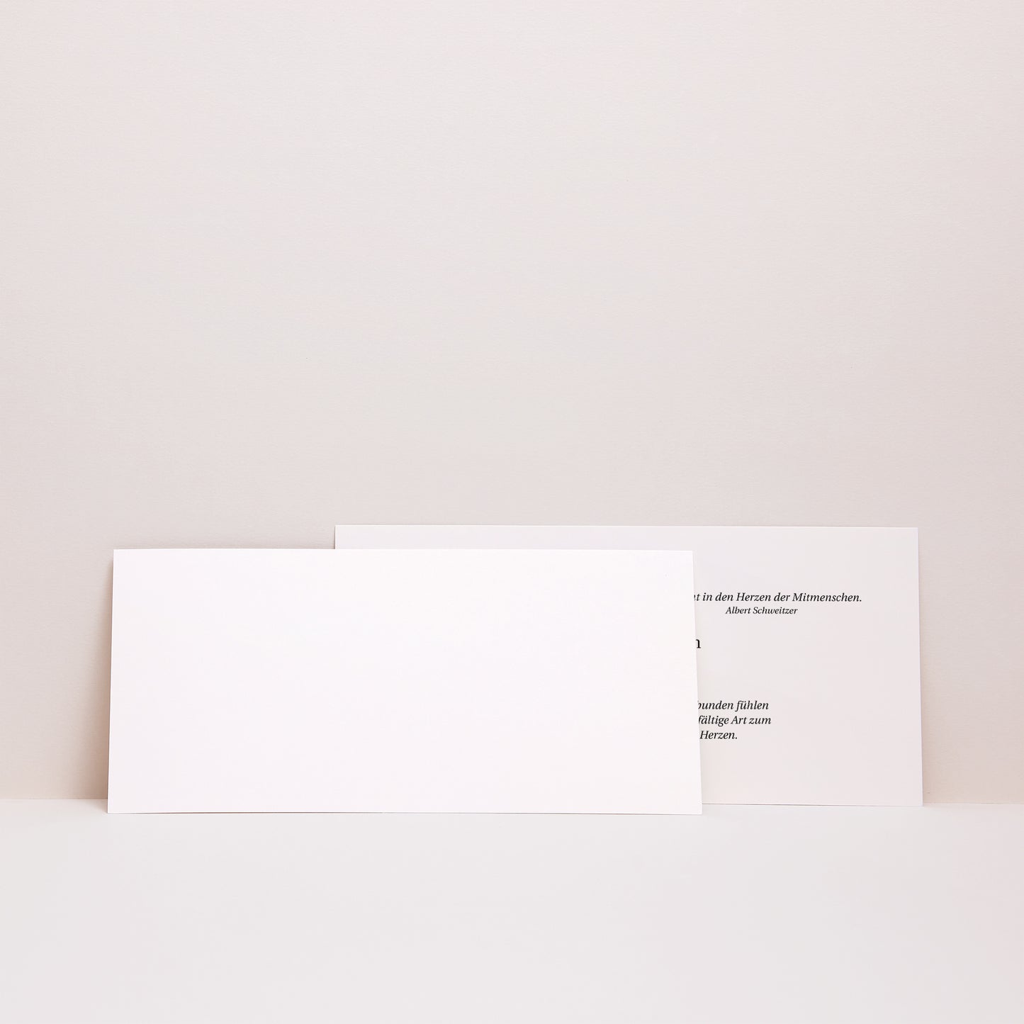 Trauerkarte Panoramische Landschaft Schmerz der Abwesenheit - Dankeskarte foto N° 2