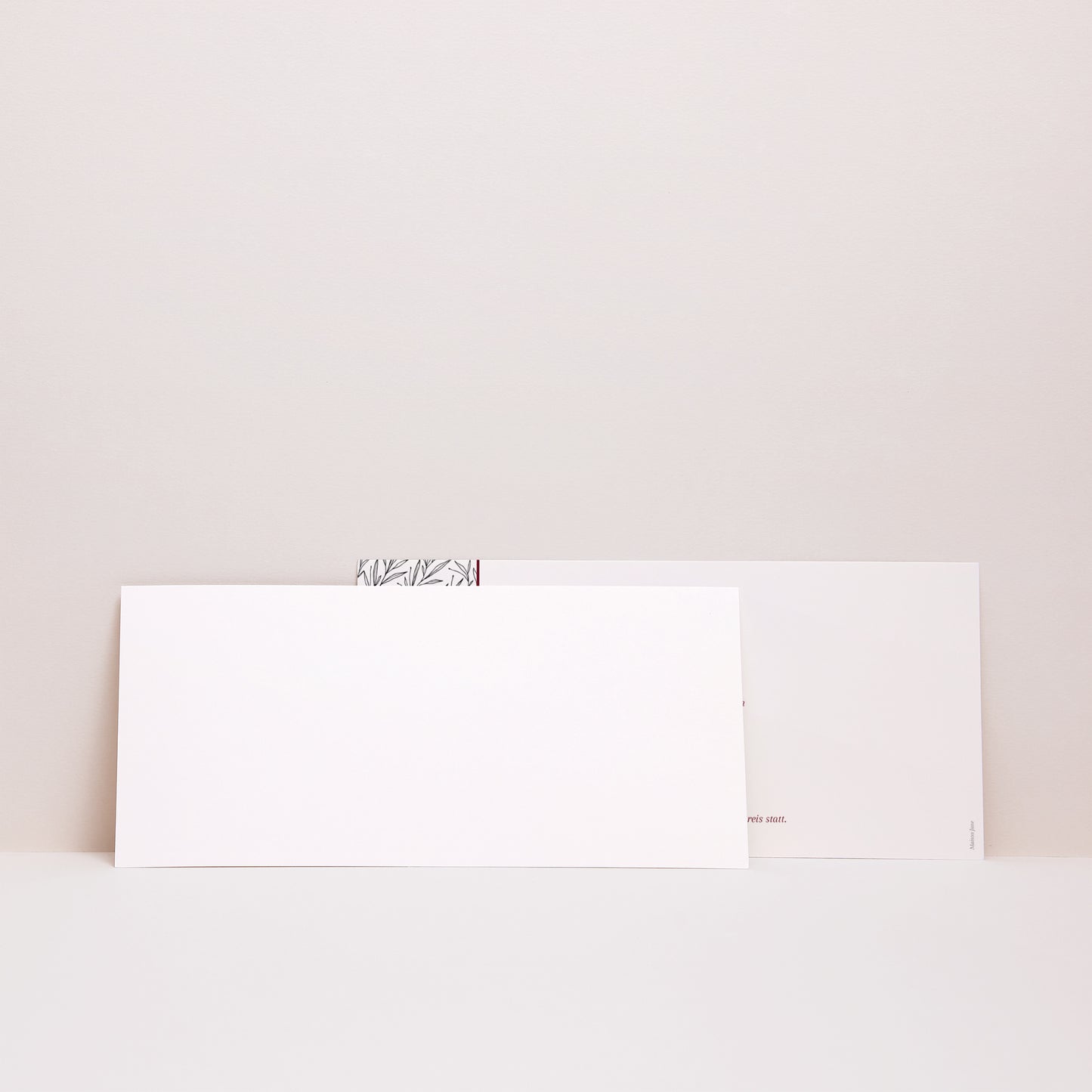 Trauerkarte Panoramische Landschaft Kondolenz - Stilisierter Baum foto N° 3