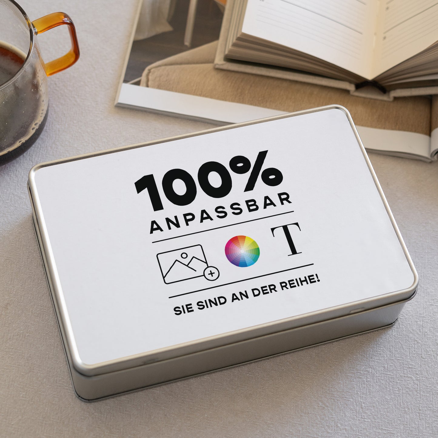 Metalldose Objekte Rechteck Do It Yourself foto N° 2