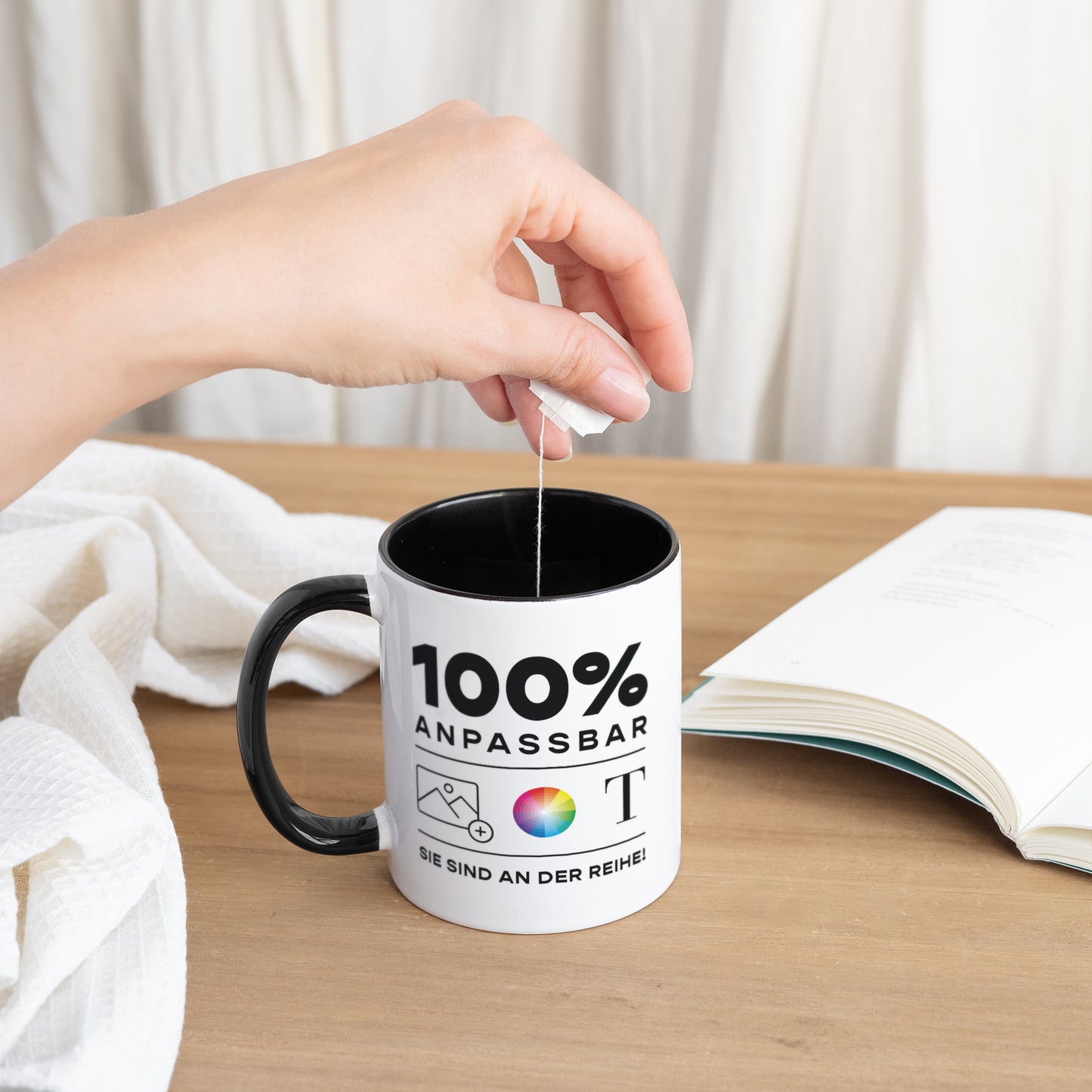 Tasse Objekte Schwarz Do It Yourself foto N° 3