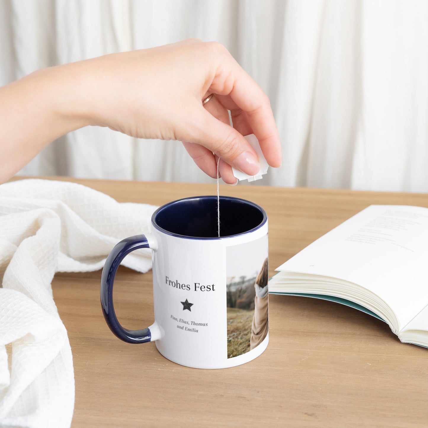 Tasse Objekte Blau Meine 100% persönliche Tasse foto N° 3