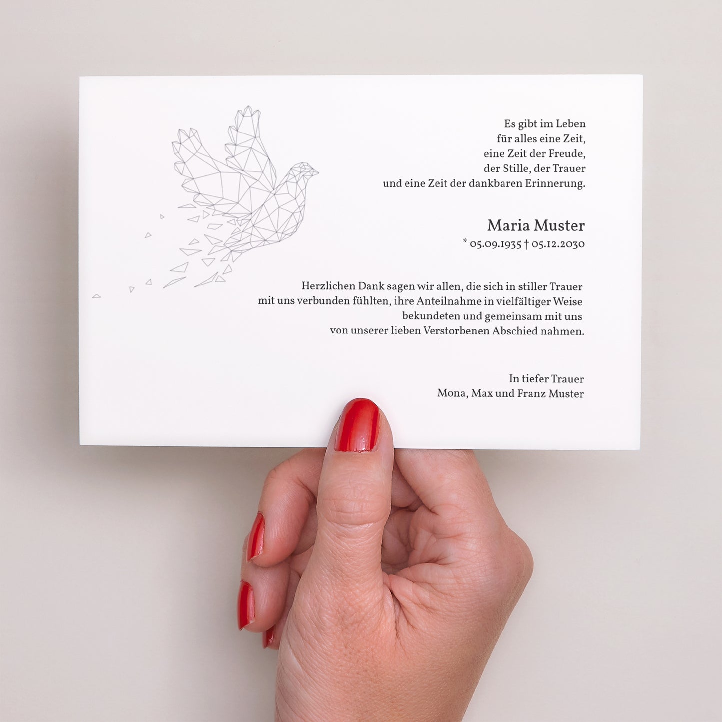 Trauerkarte Landschaft Ewiger Friede foto N° 3