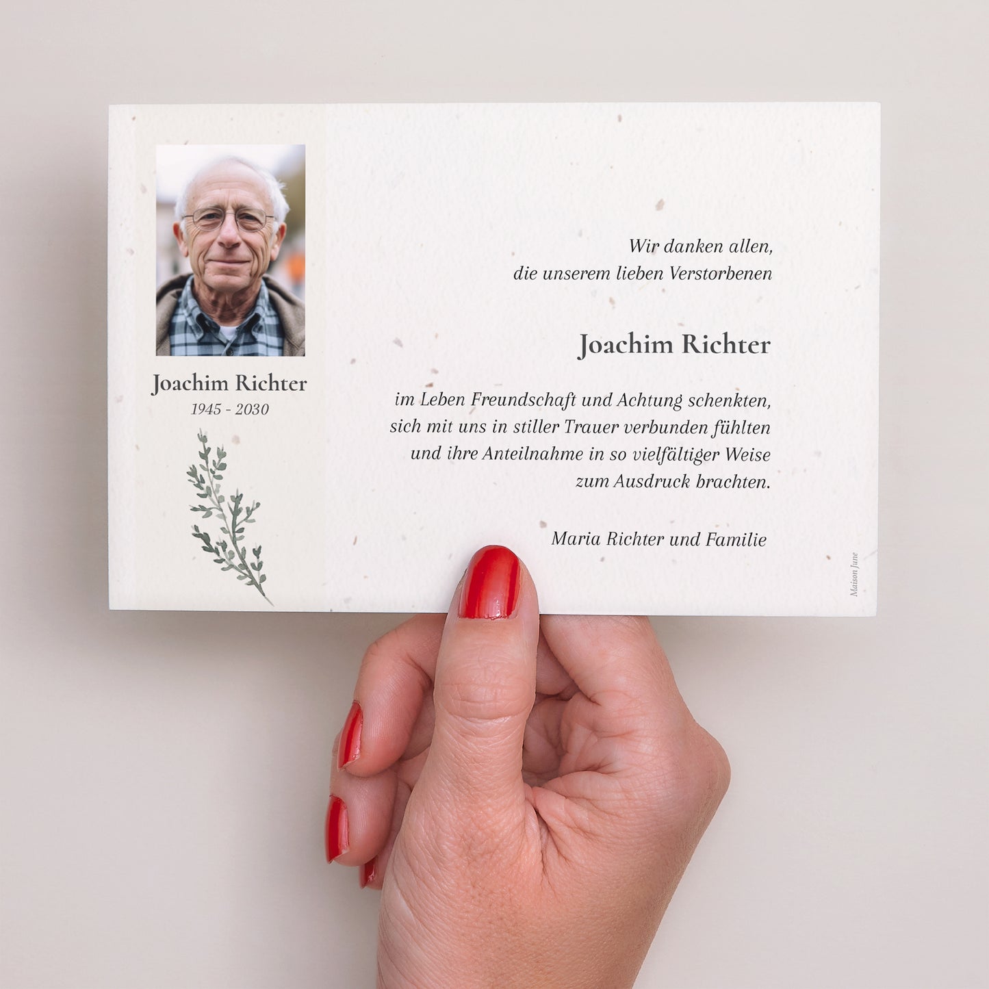 Trauerkarte Landschaft Luminanz foto N° 3