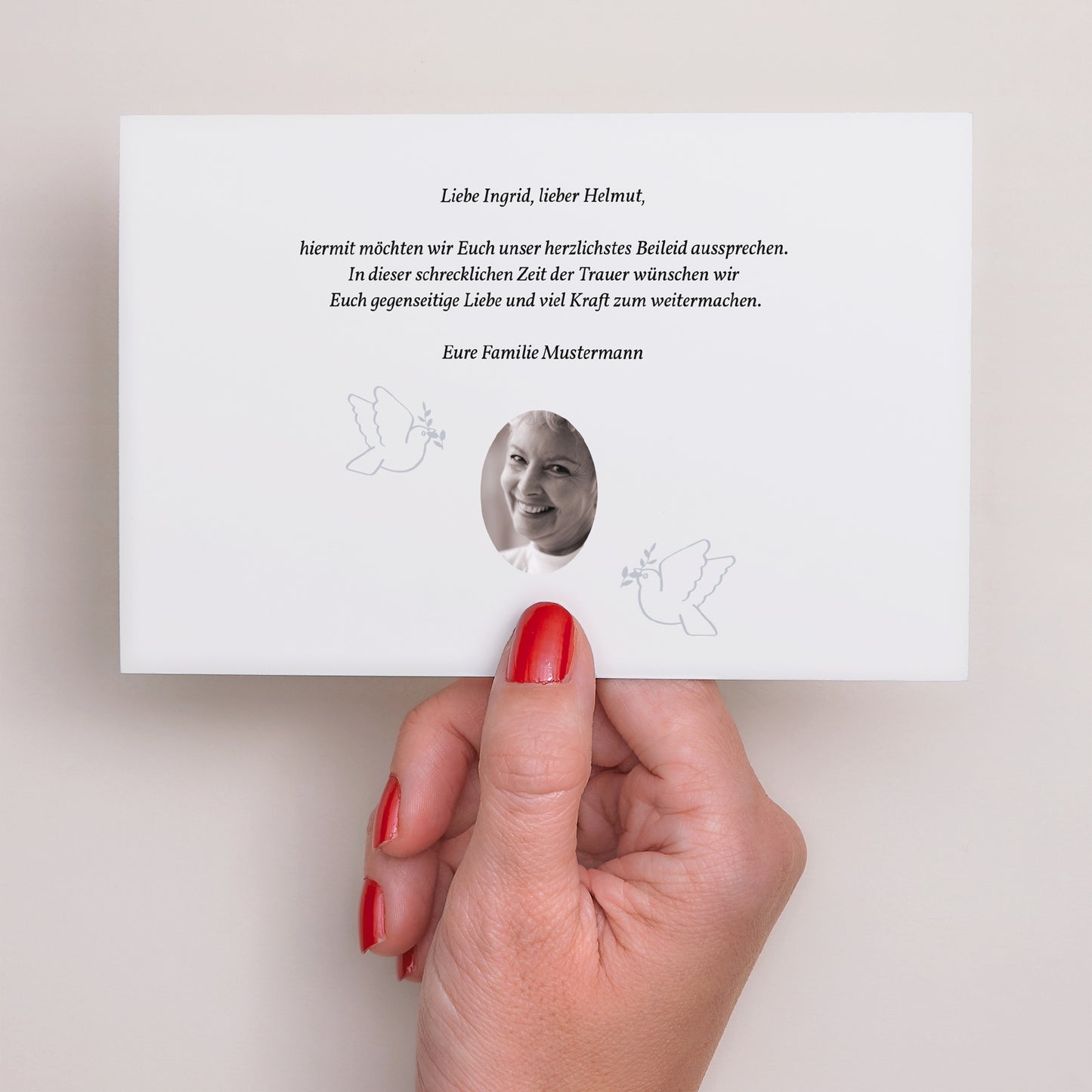 Trauerkarte Landschaft Ewige Serenität foto N° 3