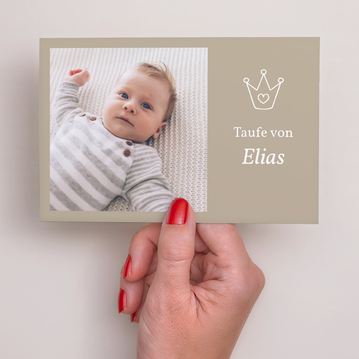 Taufeinladung Landschaft Prince Charming - Fotopersonalisierbare Karte foto N° 3