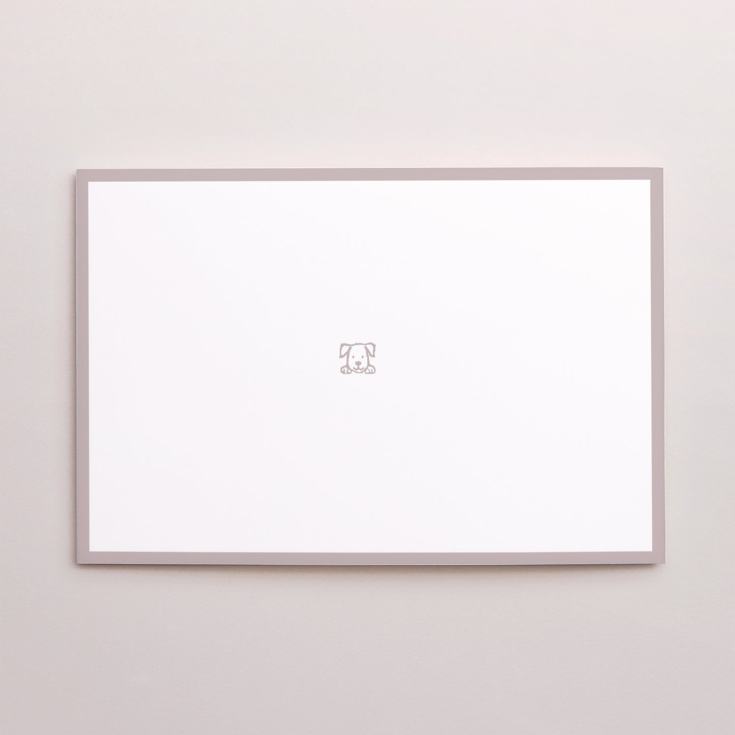 Geburtskarte Doppelflügel-Landschaft Martin und der Welpe foto N° 3