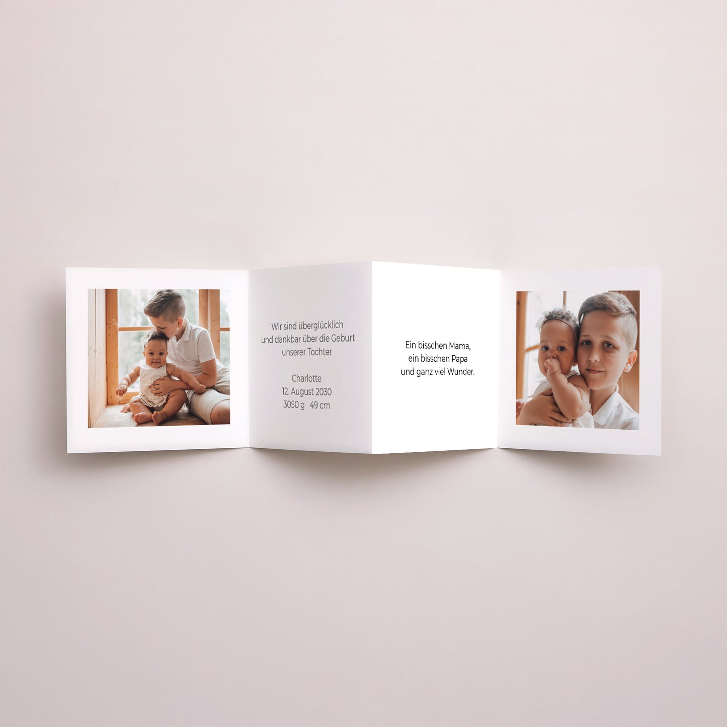 Geburtskarten Akkordeon Personalisierte Ziehharmonika foto N° 3