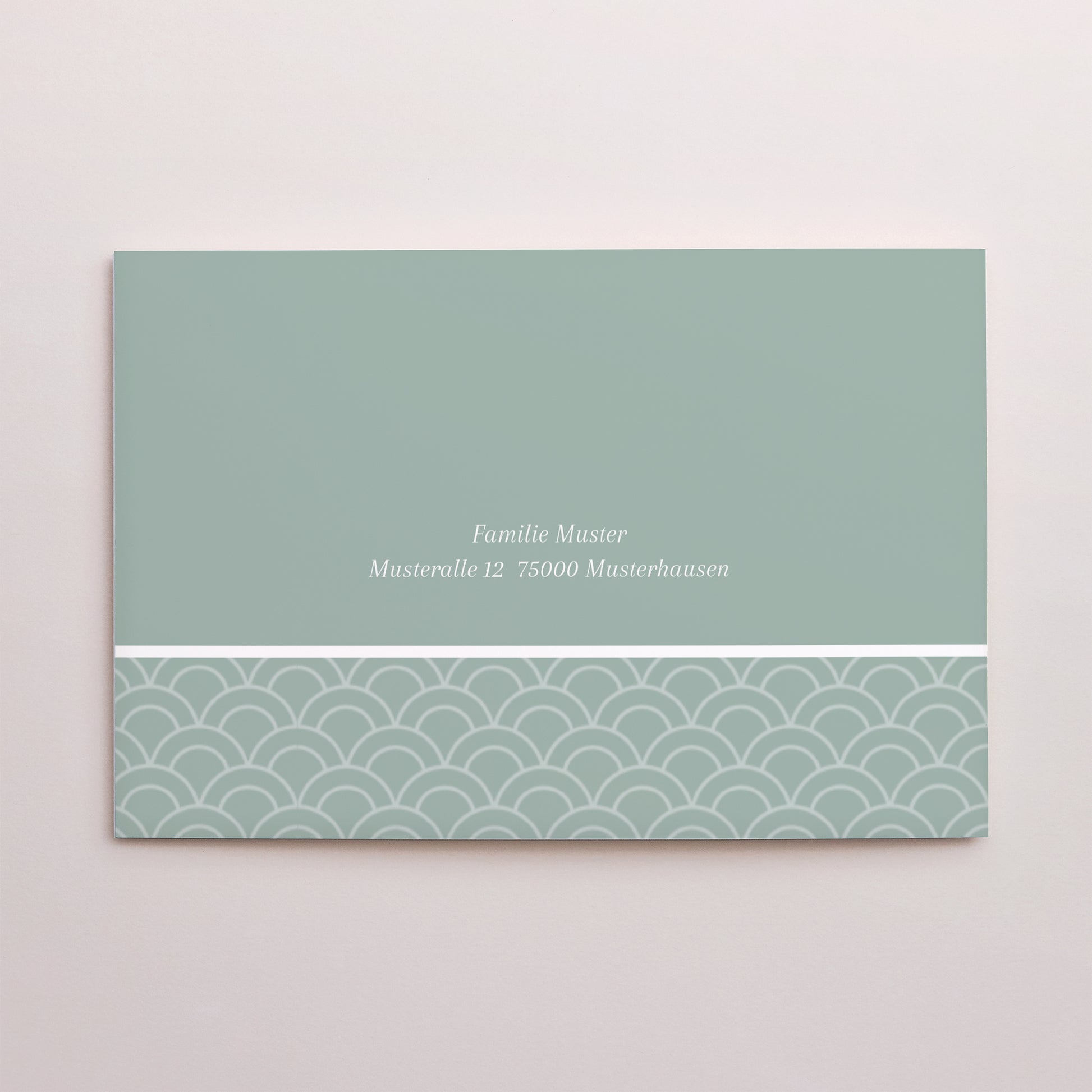 Einladungskarte Kommunion Doppelflügel-Landschaft Feierliche Kommunion foto N° 3