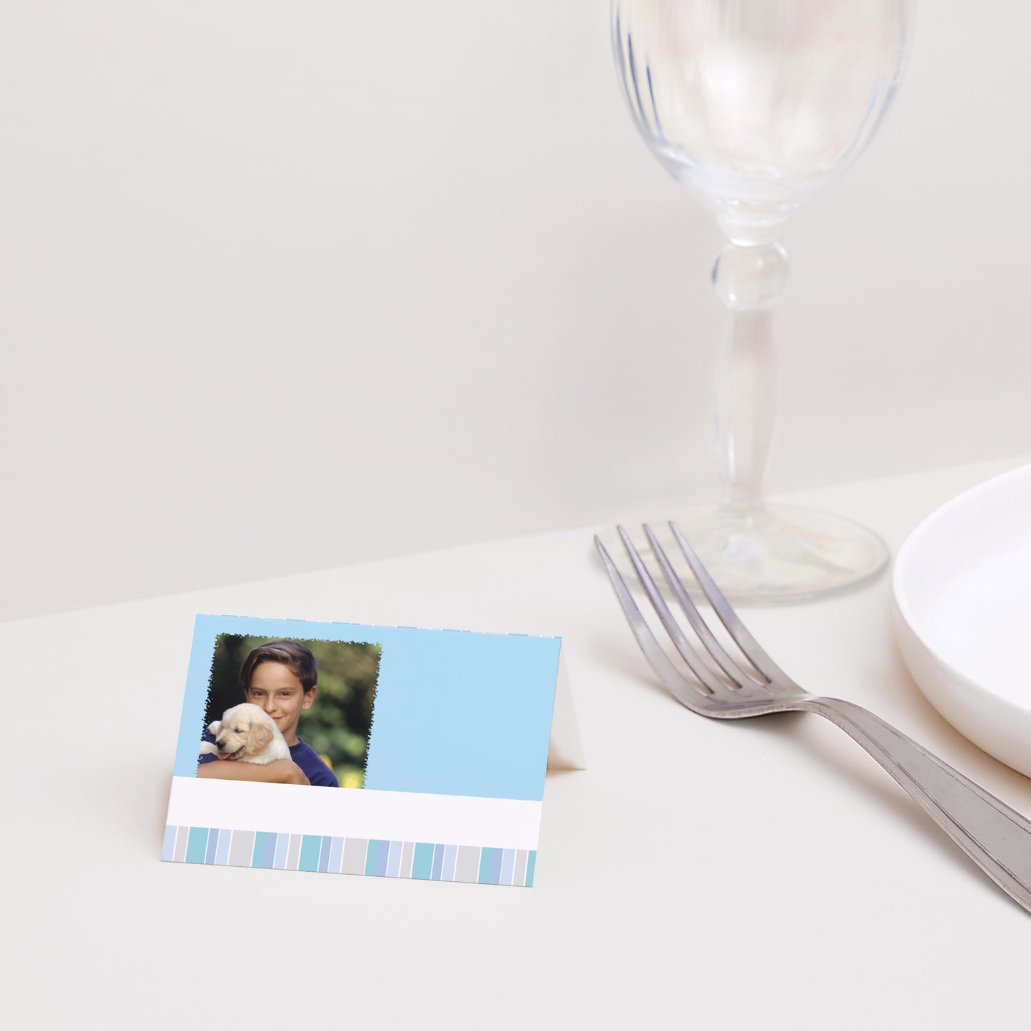 Tischkarten Kommunion Quer Kommunion Junge foto N° 2