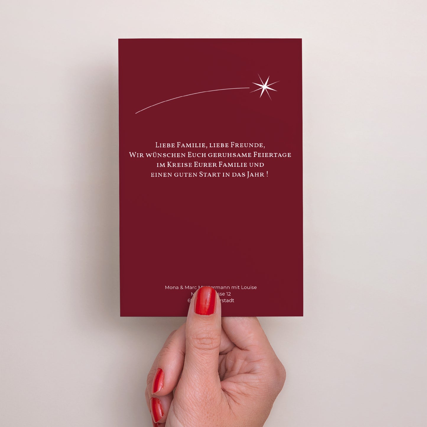 Weihnachtskarte Weihnachten PortraitPorträt Trendig und Einzigartig foto N° 3