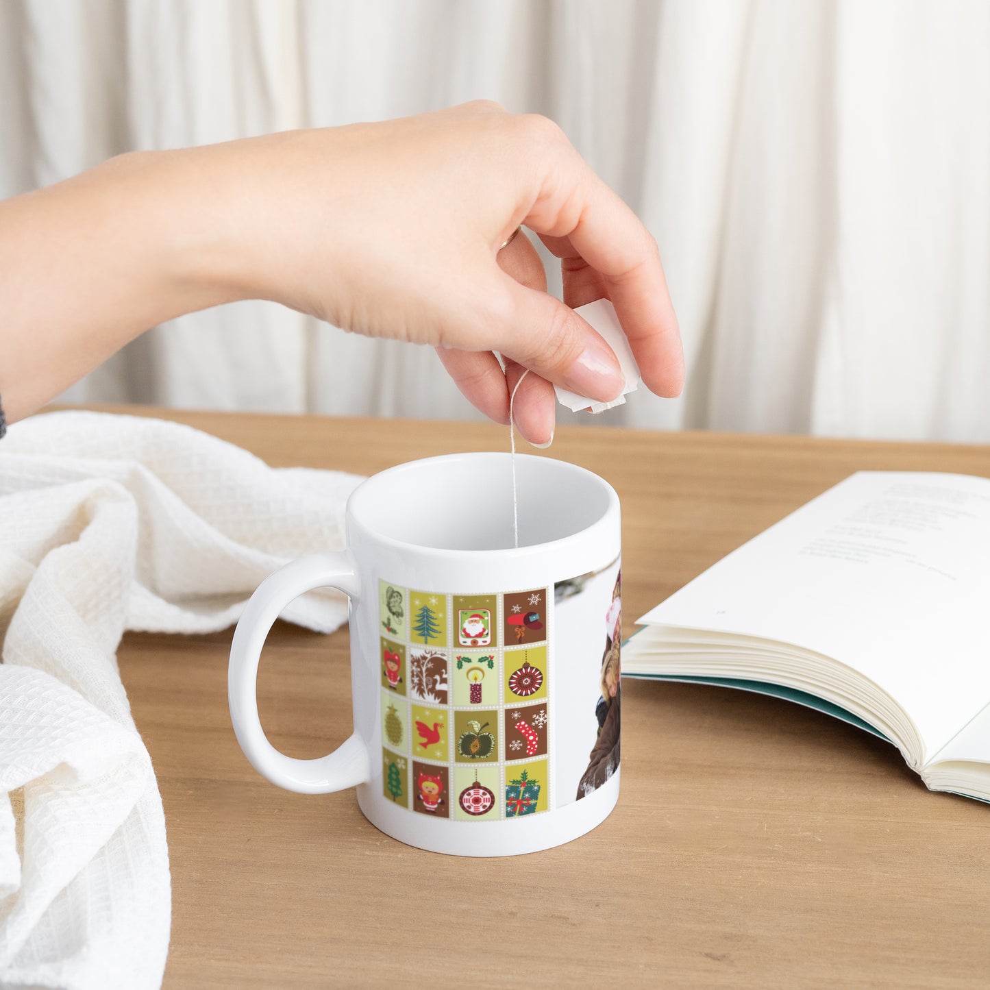 Tasse Objekte Weiß Weihnachtsdekoration foto N° 3