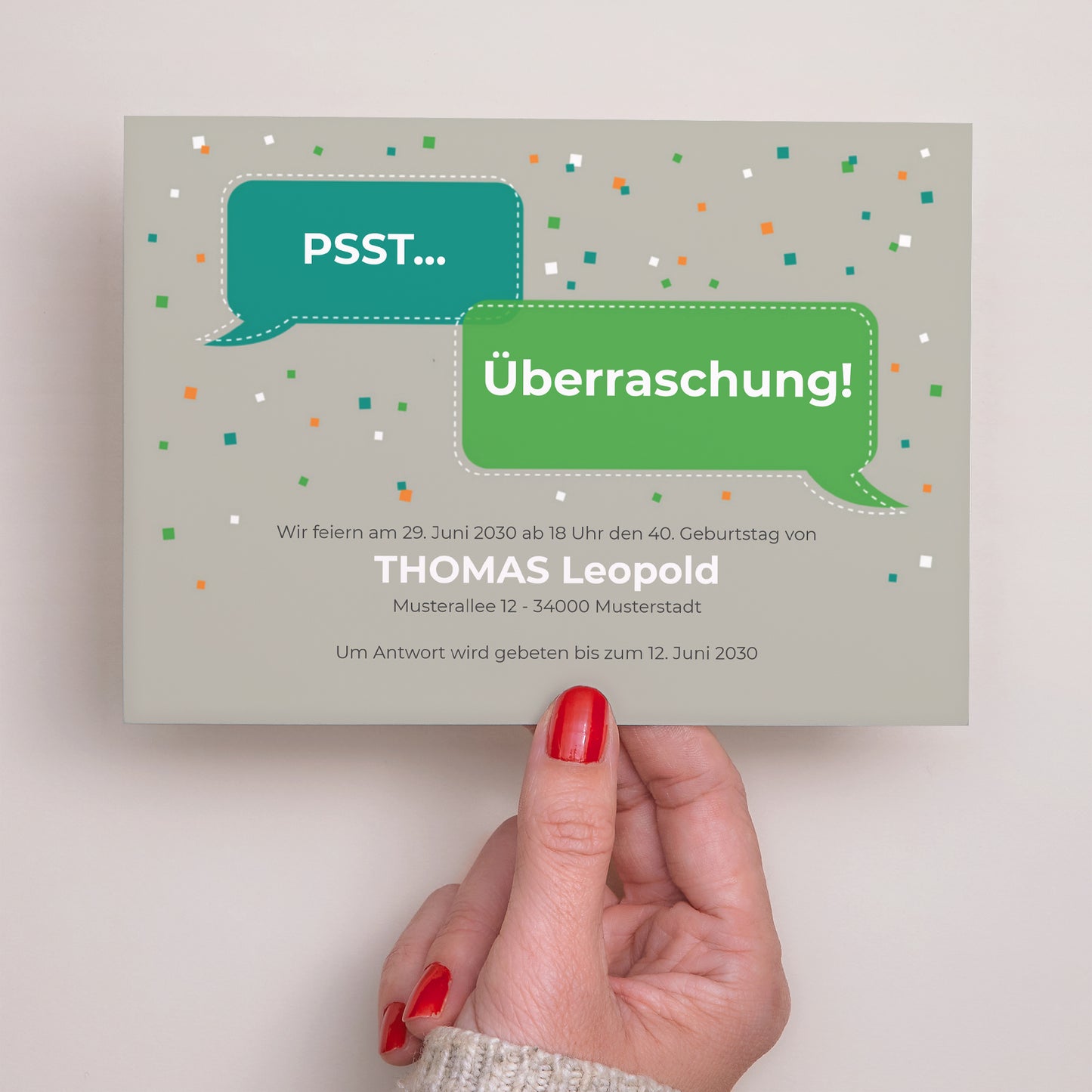 Beilegekarte Geburtstag Erwachsener Landschaft Superüberraschung foto N° 3