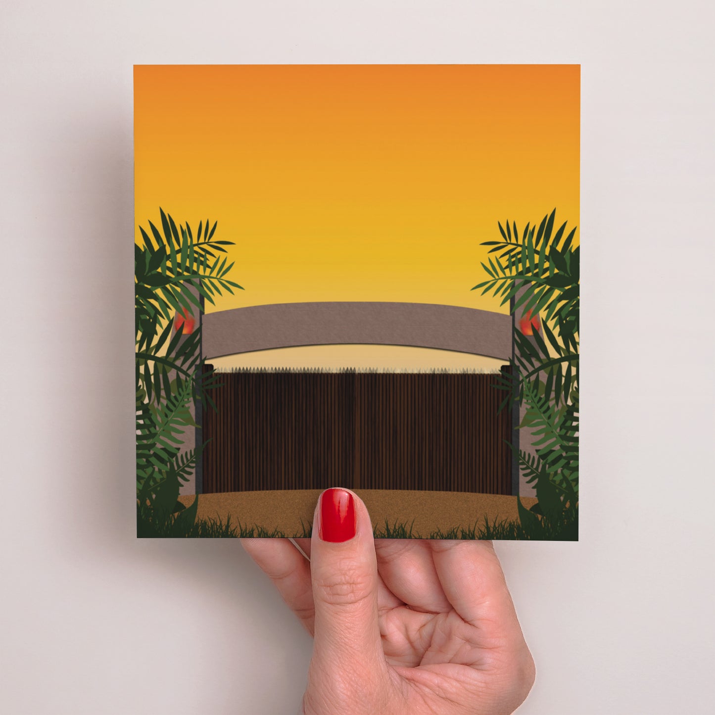 Einladungskarte Kindergeburtstag Quadrat Jurassic Jungle foto N° 3