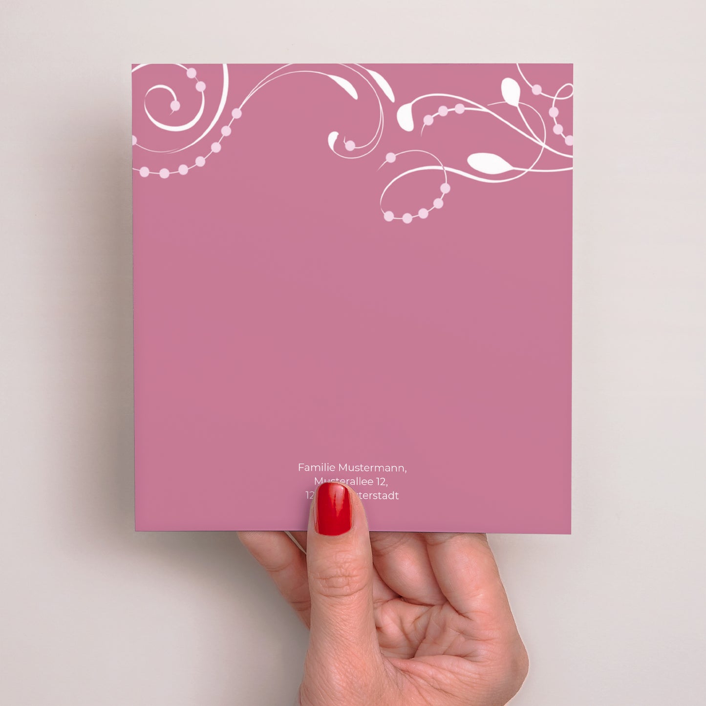 Einladungskarte Kommunion Quadrat foto N° 3