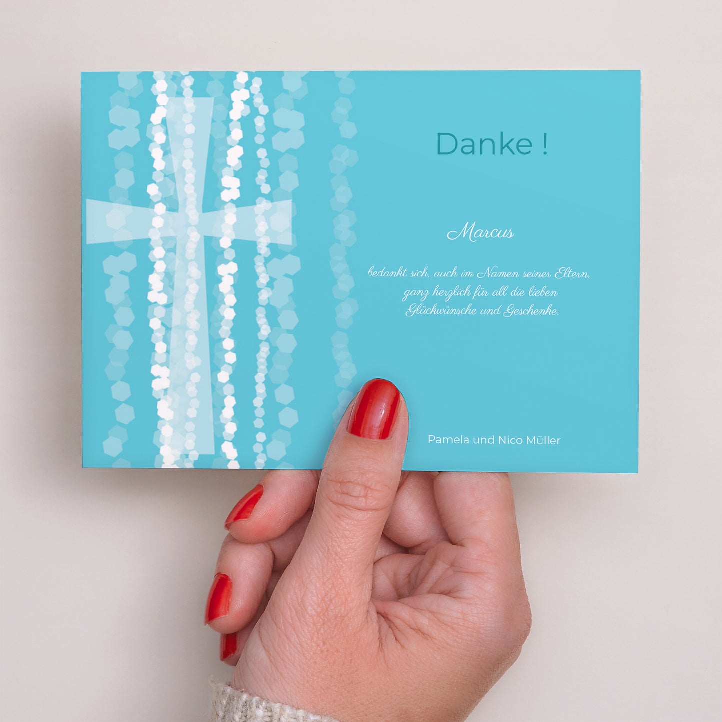 Dankeskarte Kommunion Landschaft foto N° 3