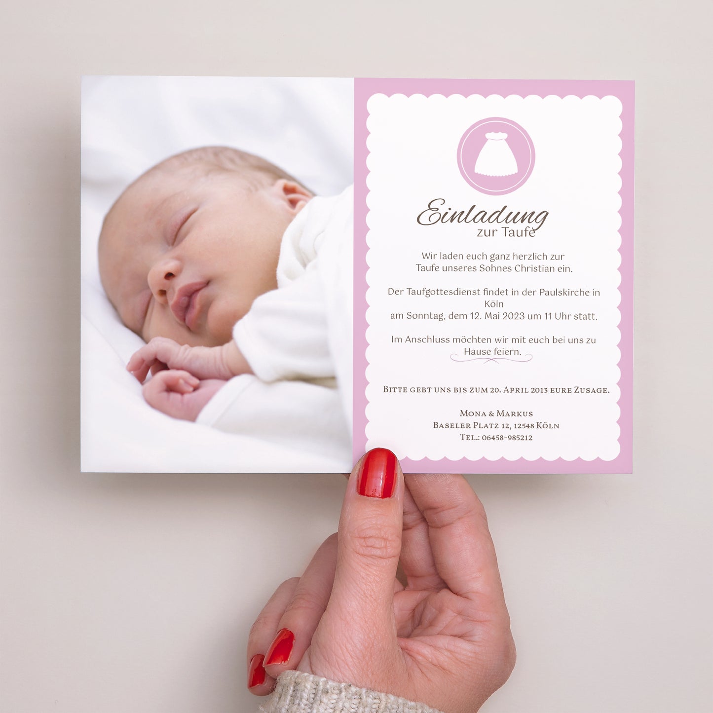 Taufeinladung Landschaft Taufporträt foto N° 3