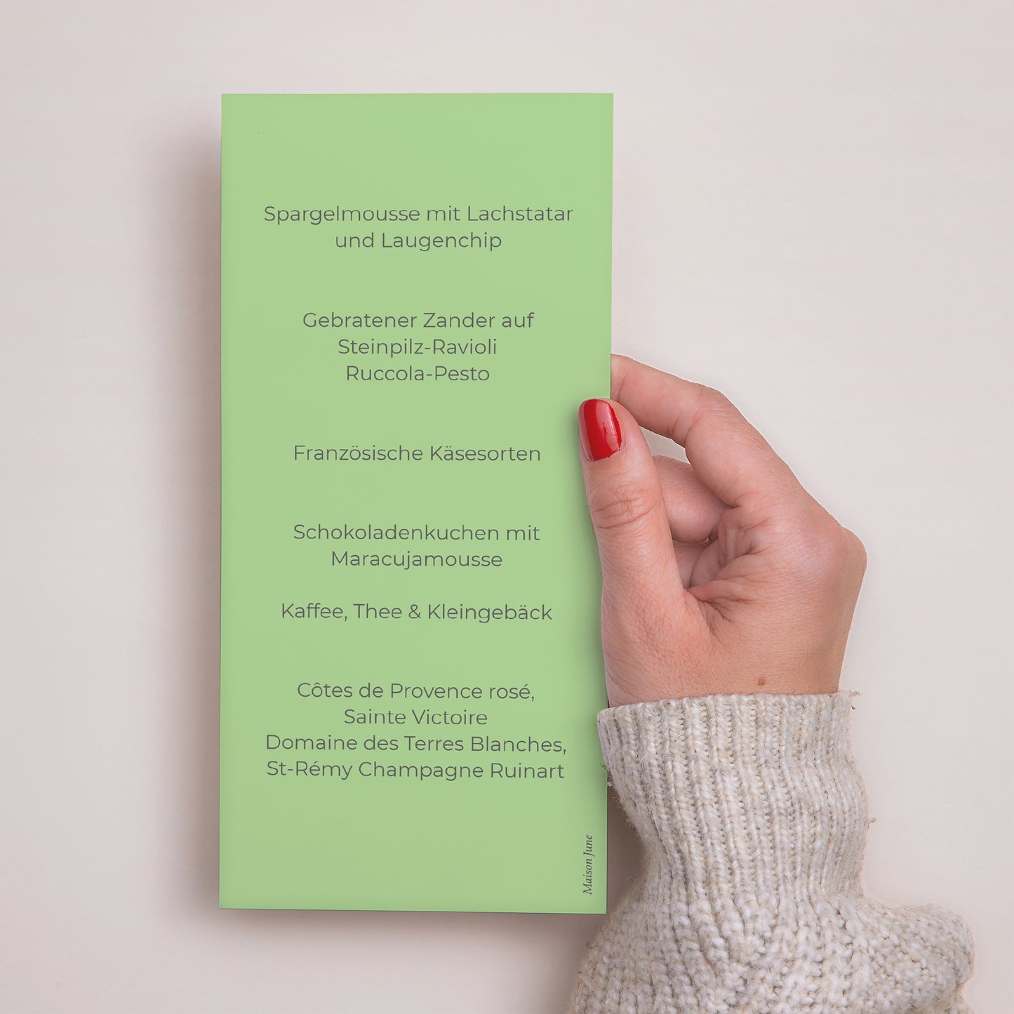 Menükarte Kommunion Panoramatisches Porträt Weihe foto N° 3