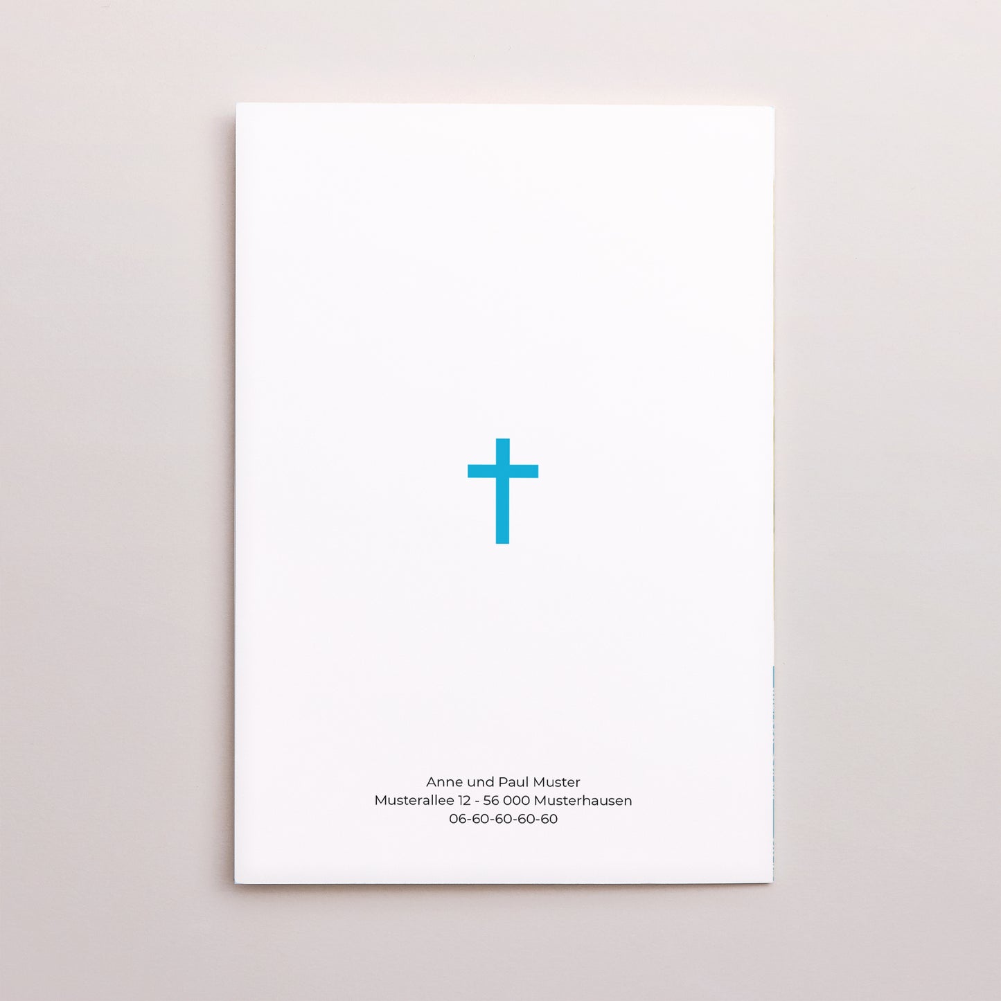 Einladungskarte Kommunion Doppelter Porträtflügel Mediterranean at the heart foto N° 3