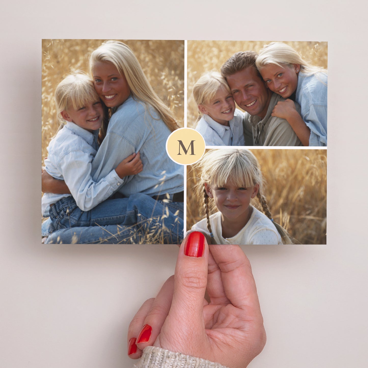 Einladungskarte Foto's Landschaft Trio - Weiße Ränder foto N° 3