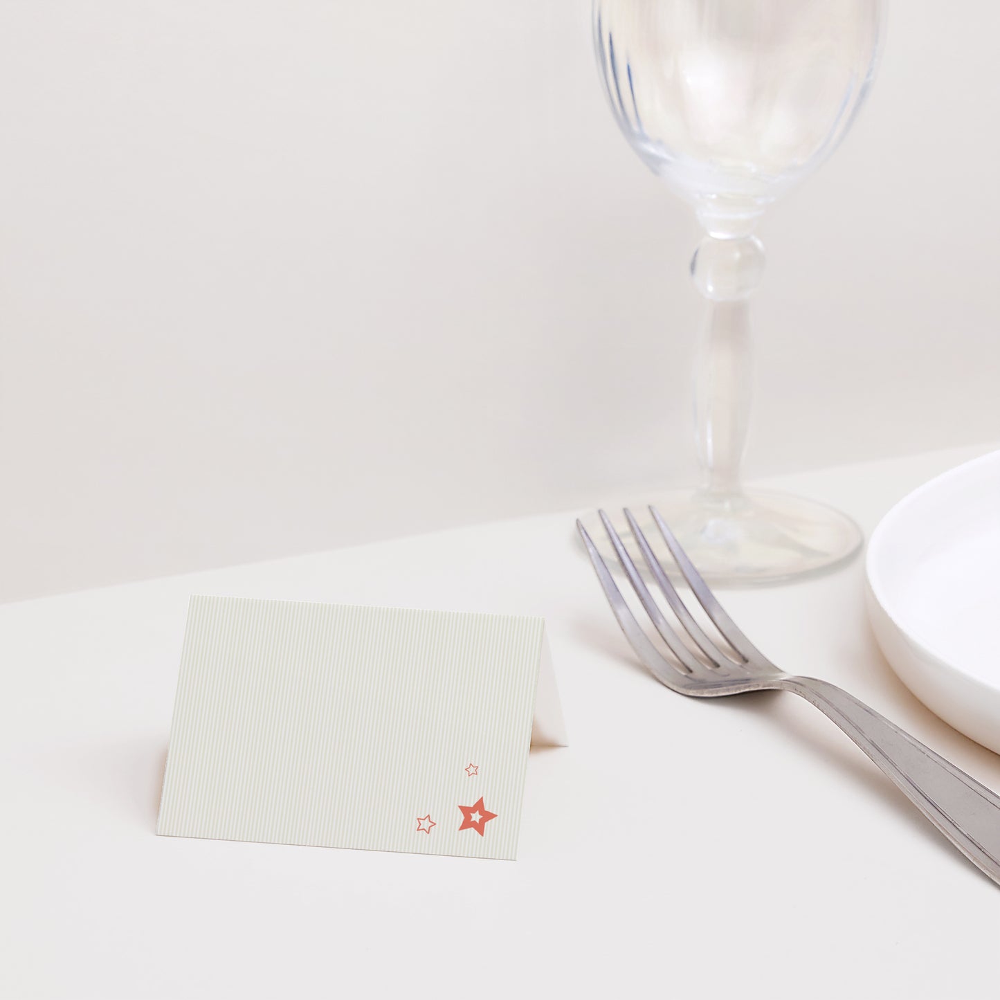 Tischkarten Taufe Quer Ganz sanft foto N° 2