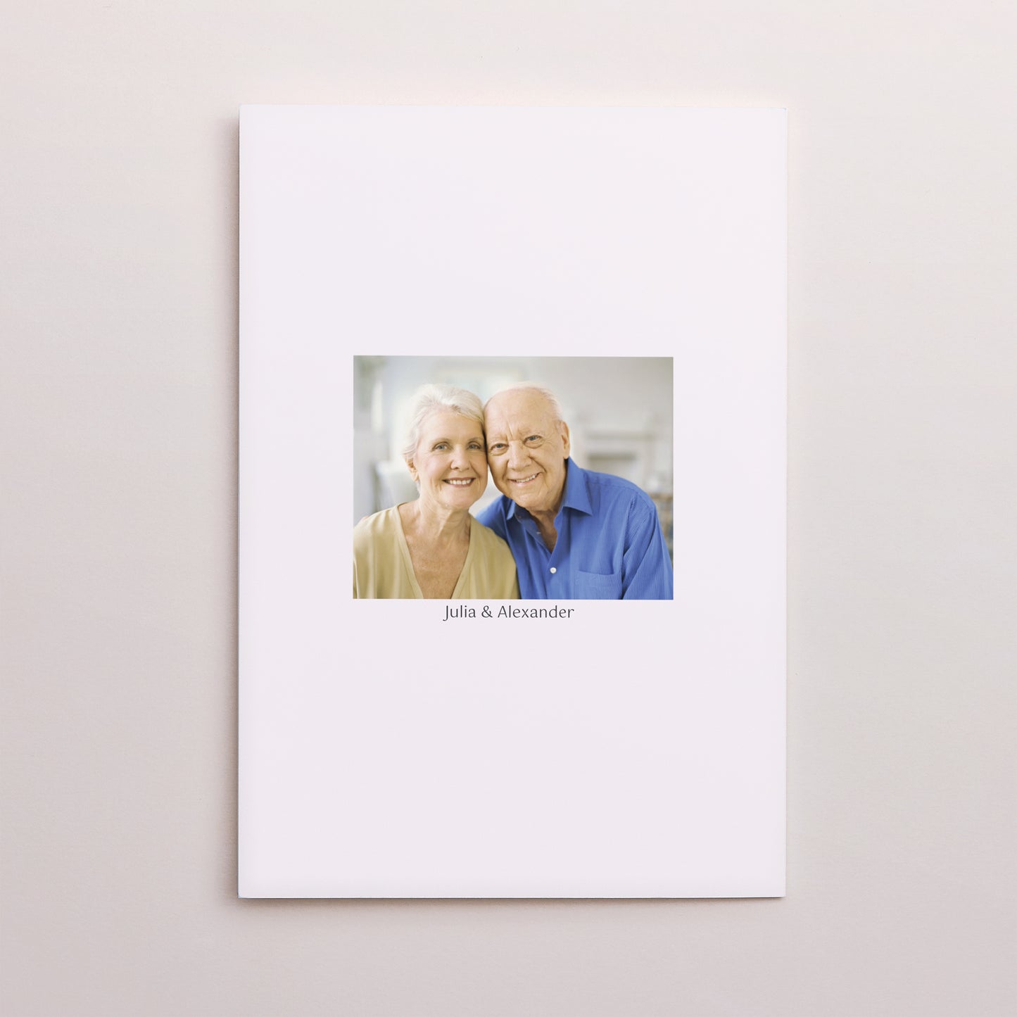 Einladungskarte Hochzeitstag Doppelter Porträtflügel Instant Tee foto N° 3