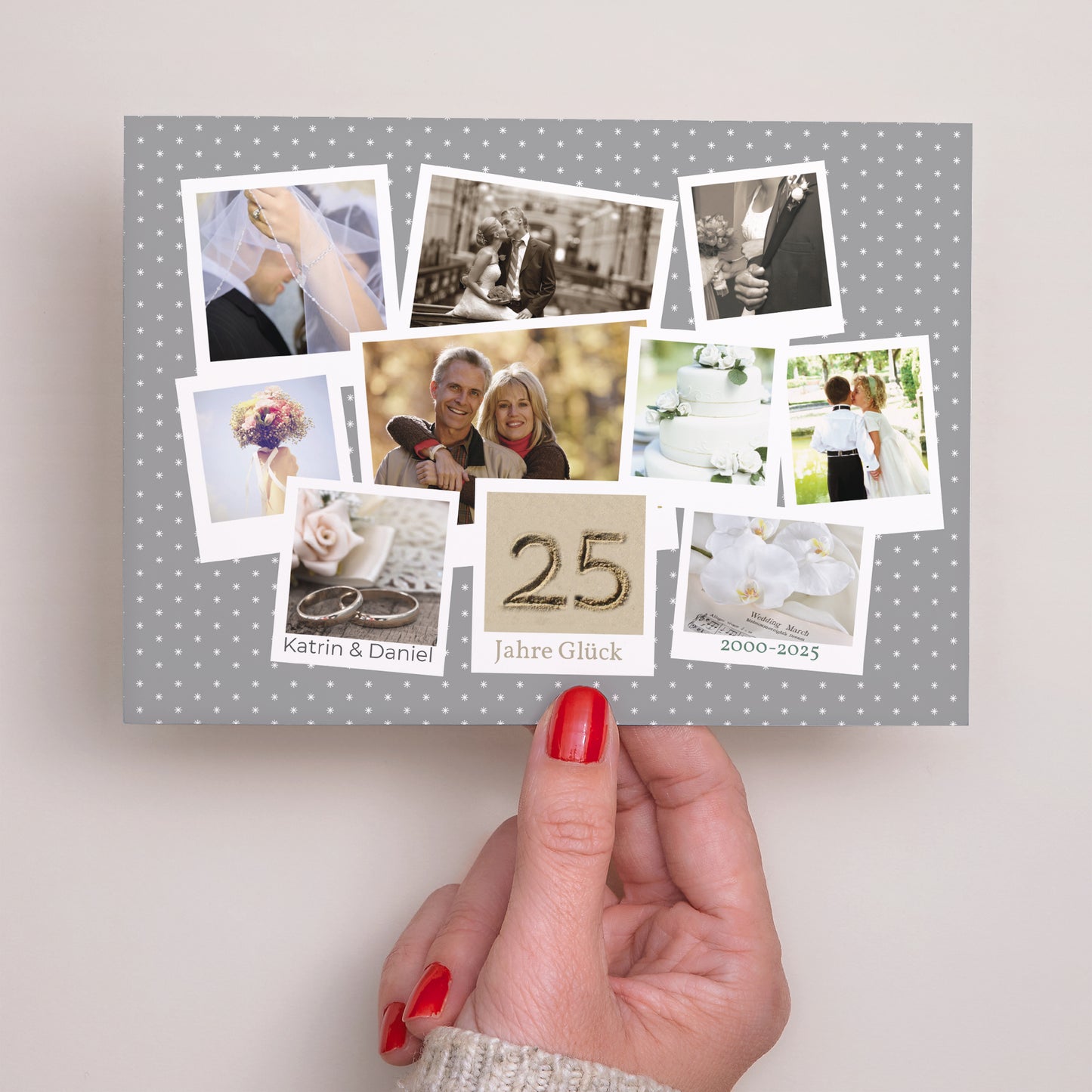 Beilegekarte Hochzeitstag Landschaft retrospektives Sammelsurium foto N° 3