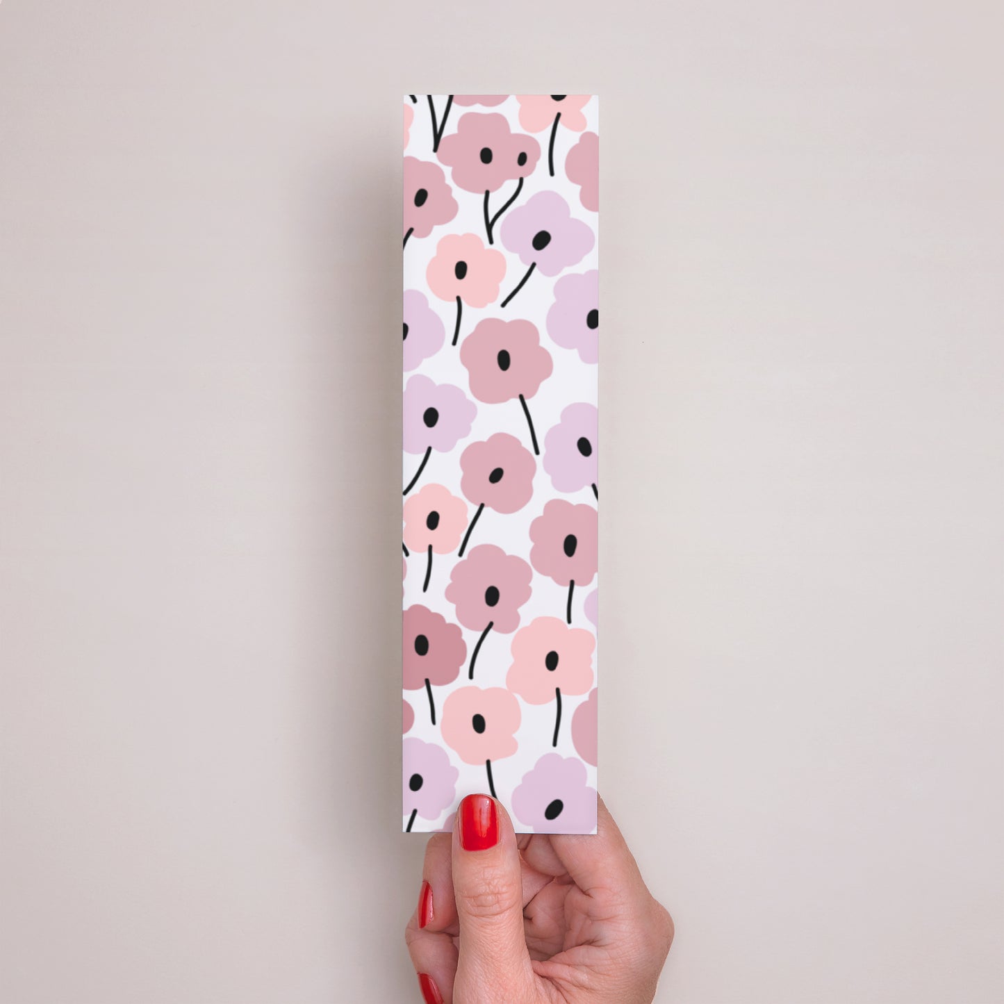 Lesezeichen Kommunion Lesezeichen Rosa Blumen foto N° 3