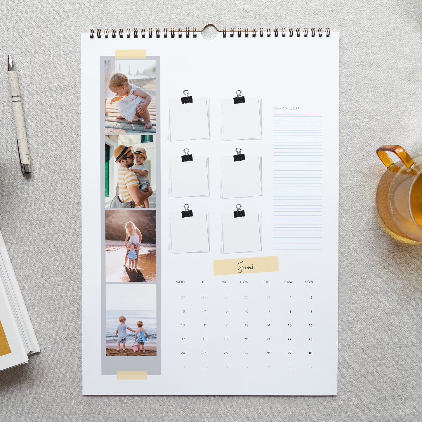 Kalender Weihnachten Wandgemälde A3 Großeltern foto N° 2