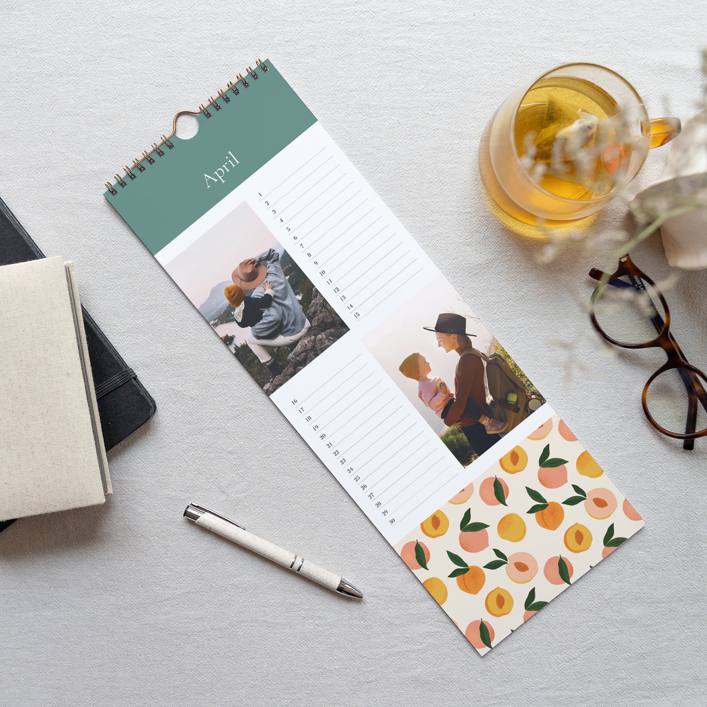 Kalender Weihnachten Beständig Pfirsichmuster foto N° 3