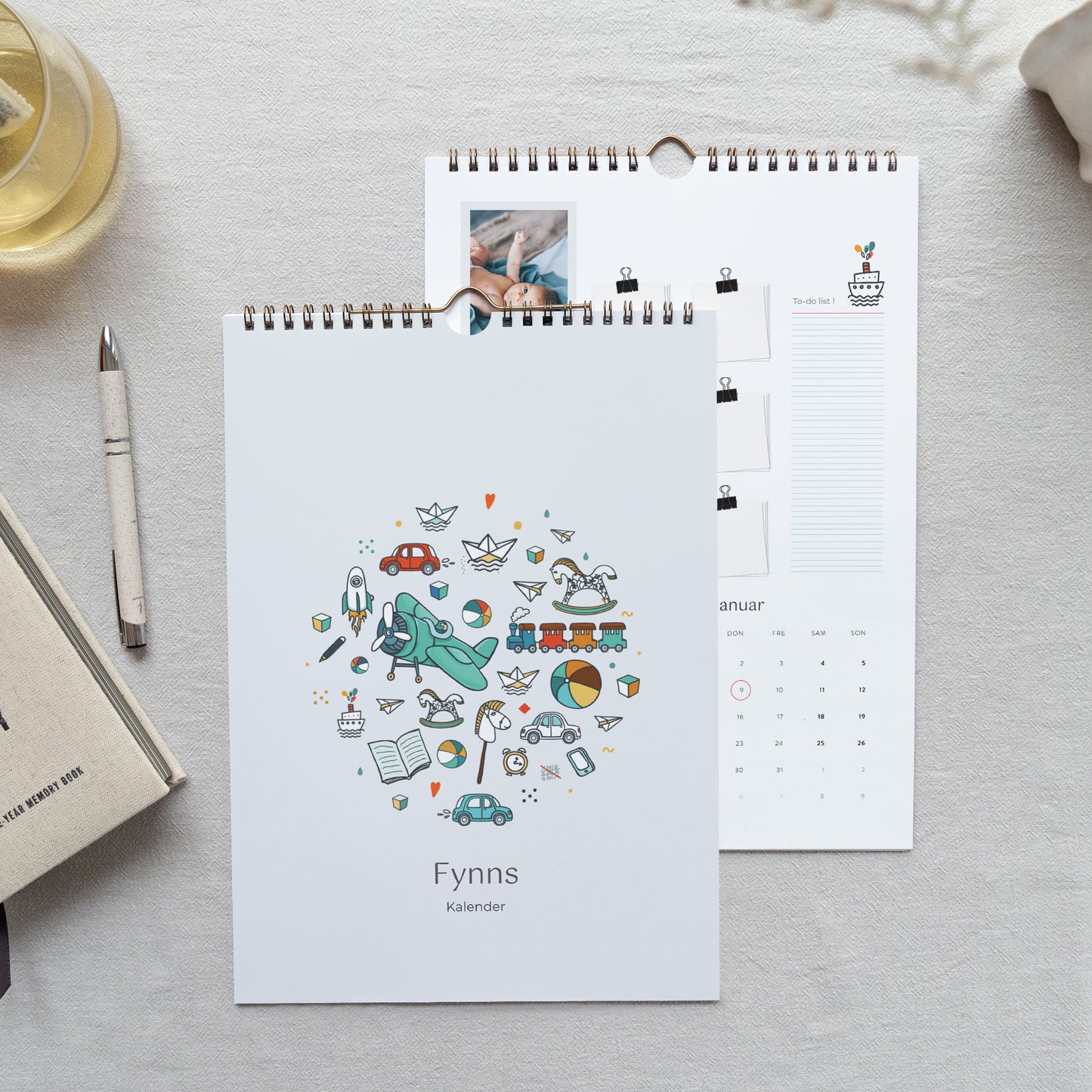 Kalender Weihnachten Wandbild A4 Junge foto N° 1