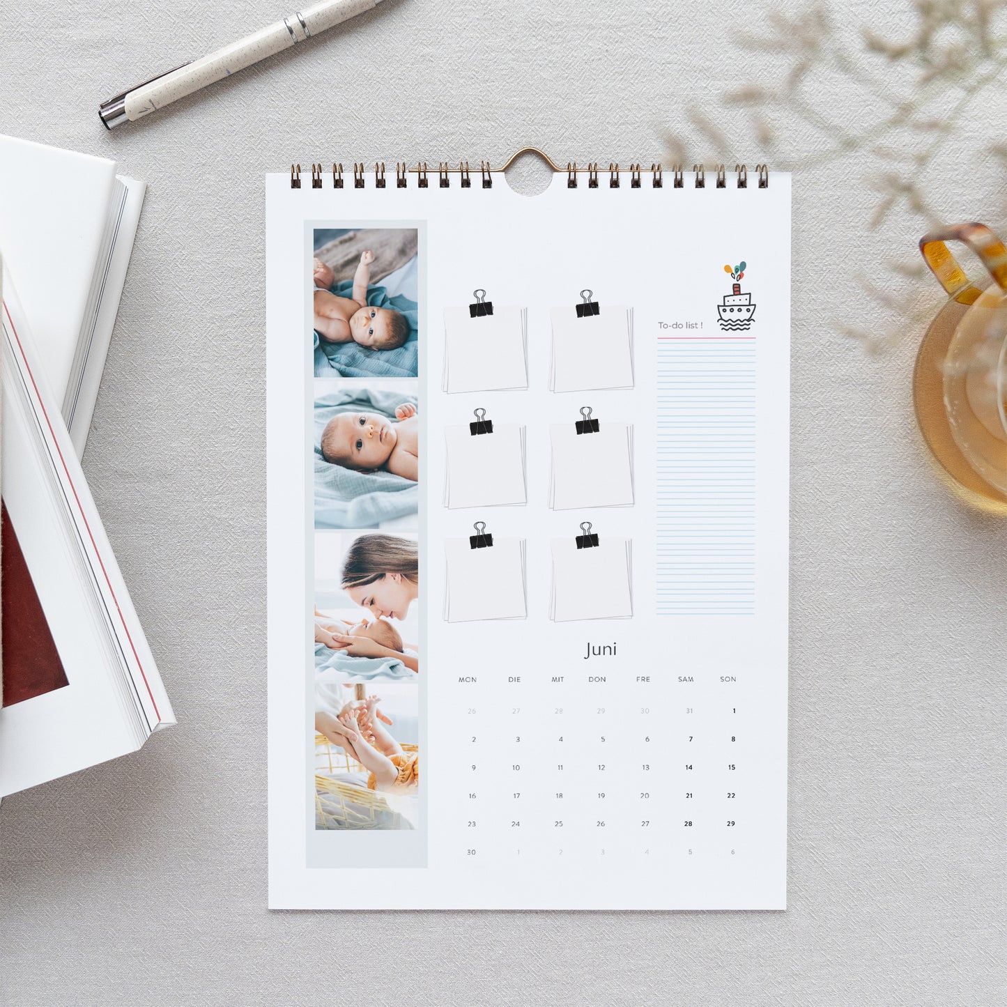Kalender Weihnachten Wandbild A4 Junge foto N° 2