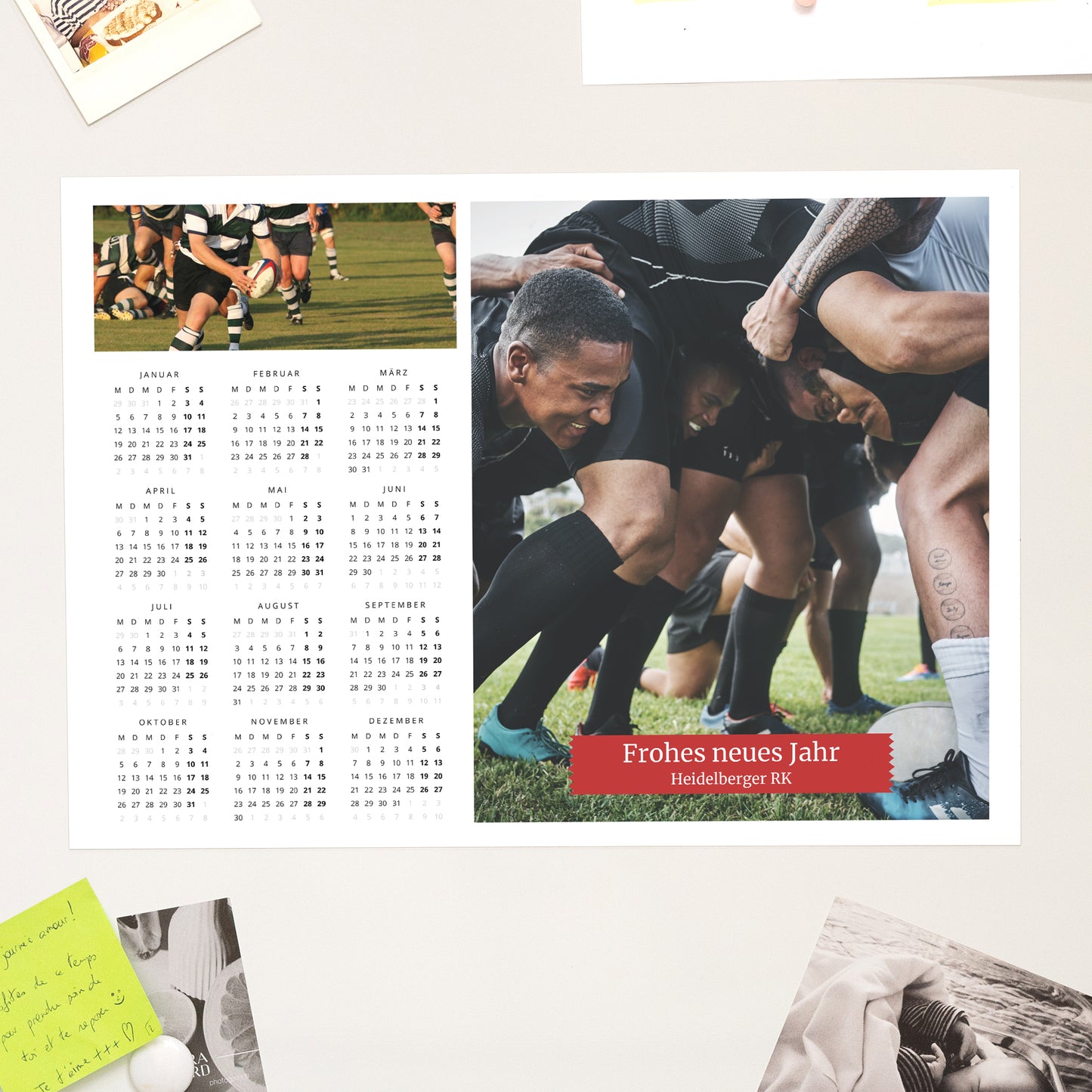 Kalender Weihnachten Magnetischer, einseitiges landschaft Alle zusammen foto N° 1