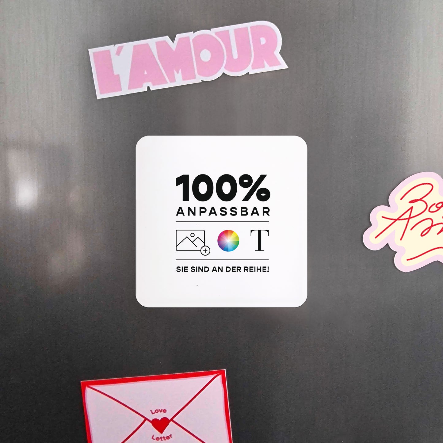 Weihnachtskarte Weihnachten Set von 8, magnetisch, quadratisch mit abgerundeten Ecken Do It Yourself III foto N° 4