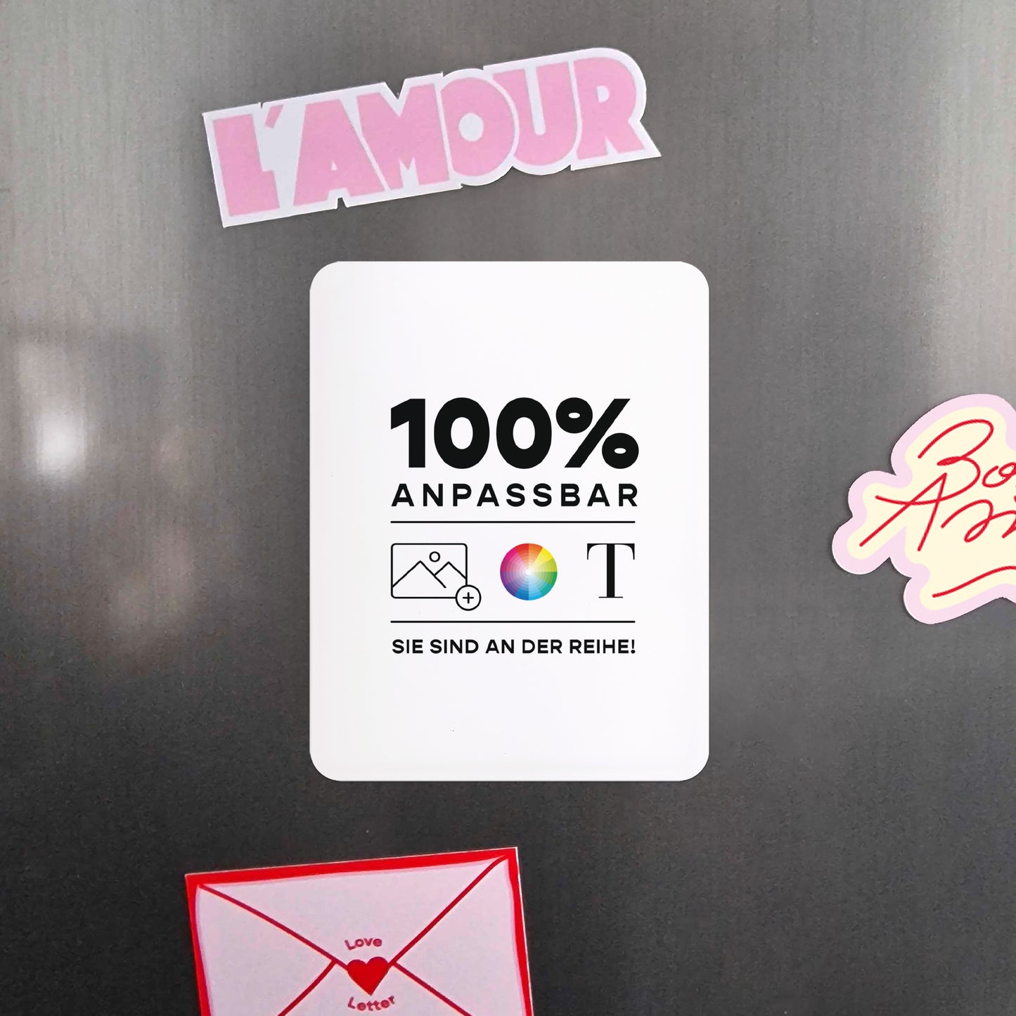 Weihnachtskarte Weihnachten Set von 8, magnetisch, rechteckig mit abgerundeten Ecken Do It Yourself III foto N° 4