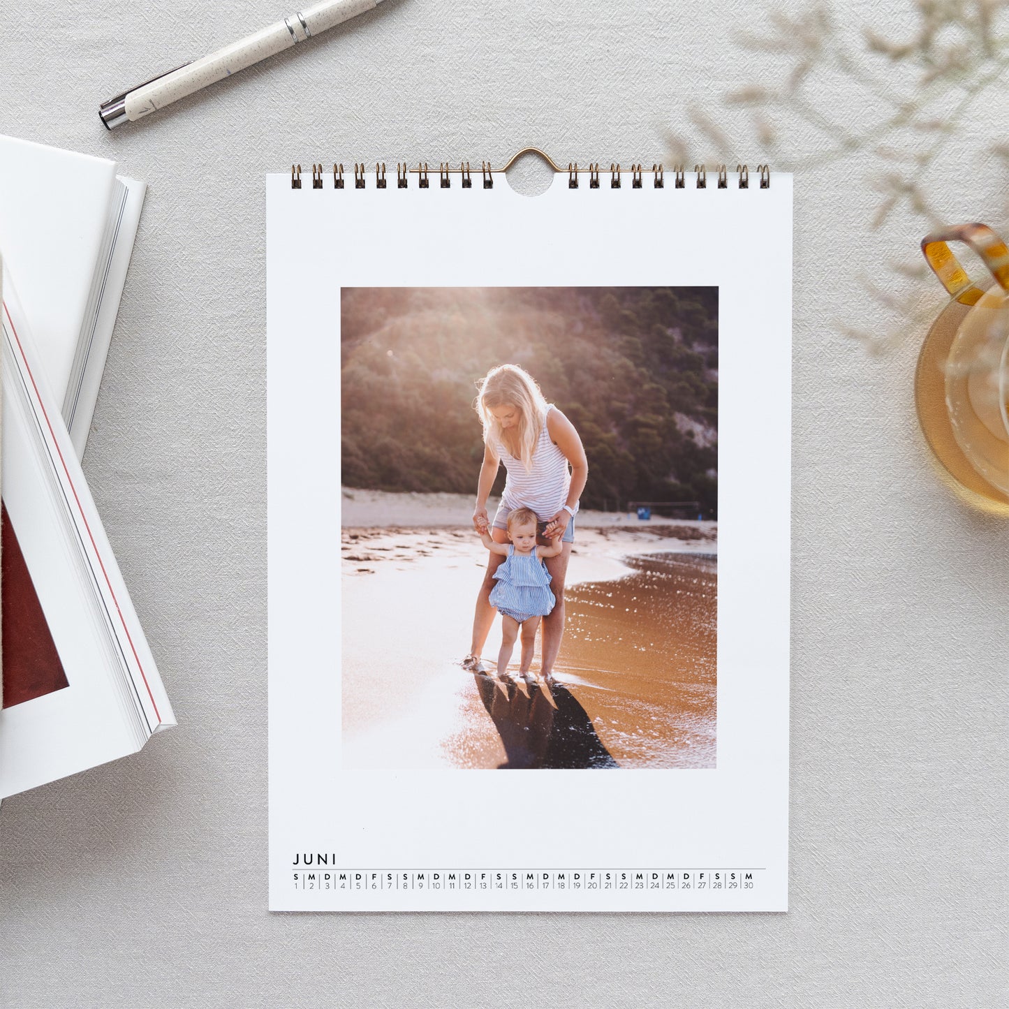 Kalender Weihnachten Wandbild A4 Blumiger Geist foto N° 2