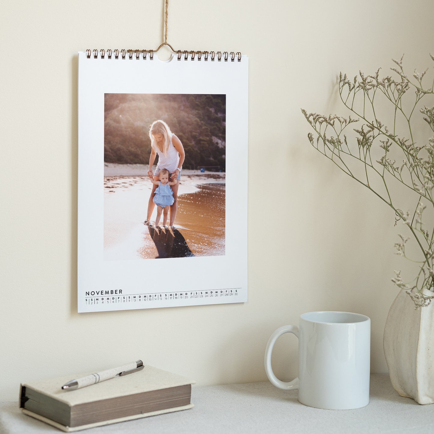 Kalender Weihnachten Wandbild A4 Blumiger Geist foto N° 3