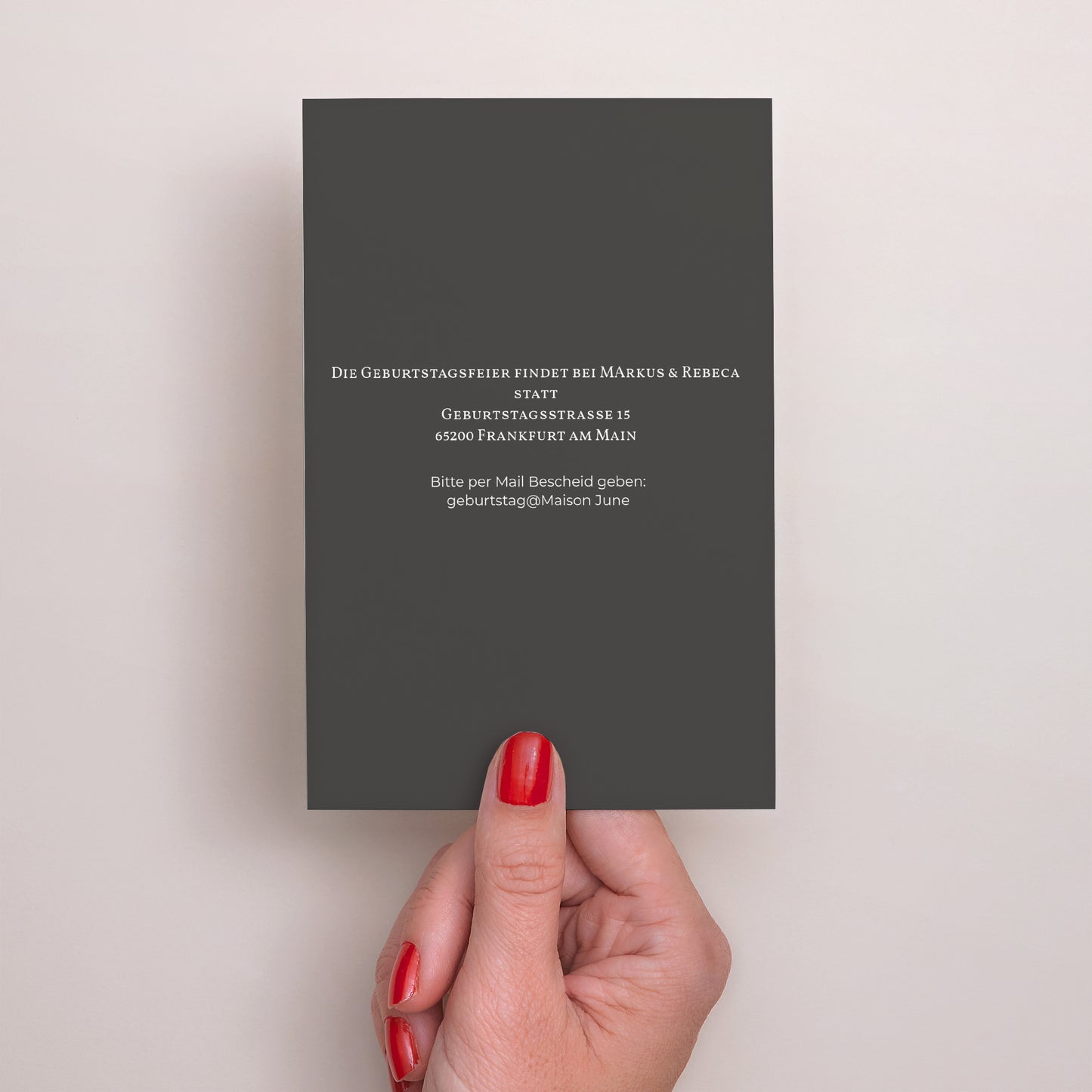 Einladungskarte Geburtstag PortraitPorträt Polaroid-Party foto N° 3