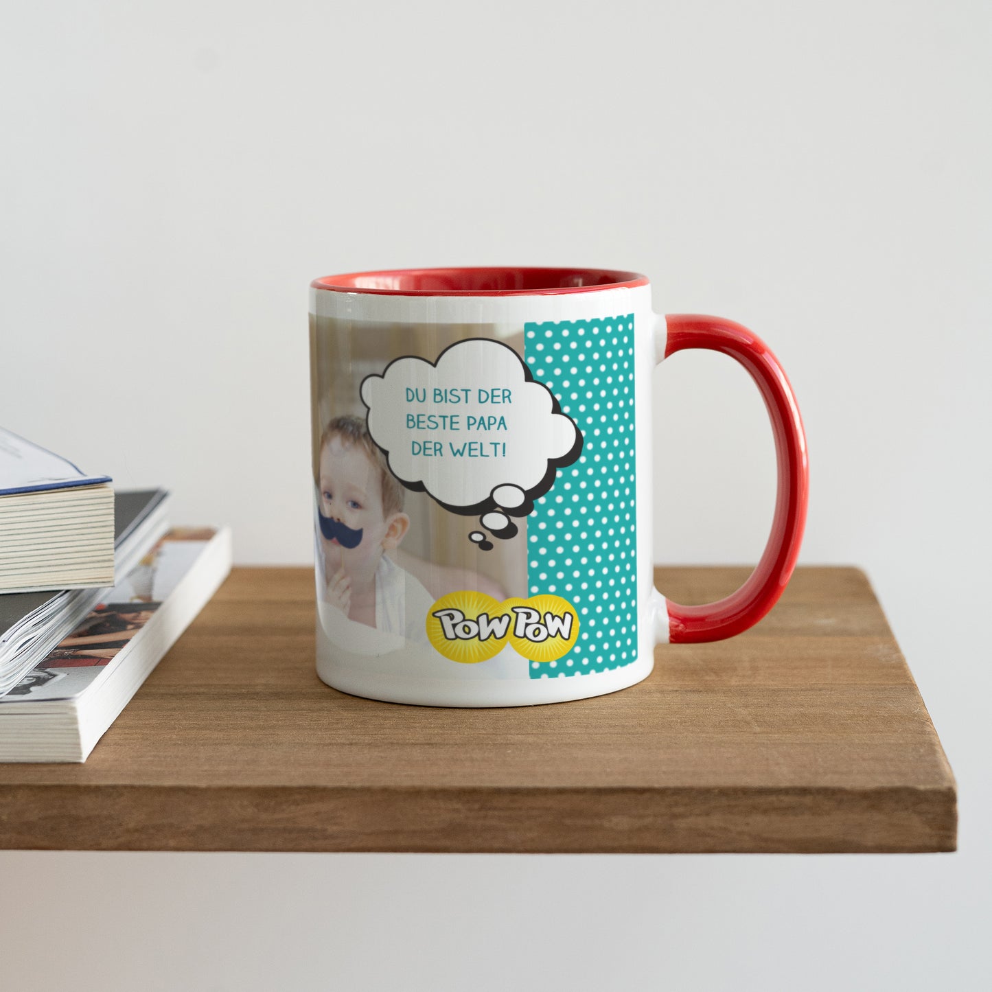 Tasse Objekte Rot Super Dad foto N° 4