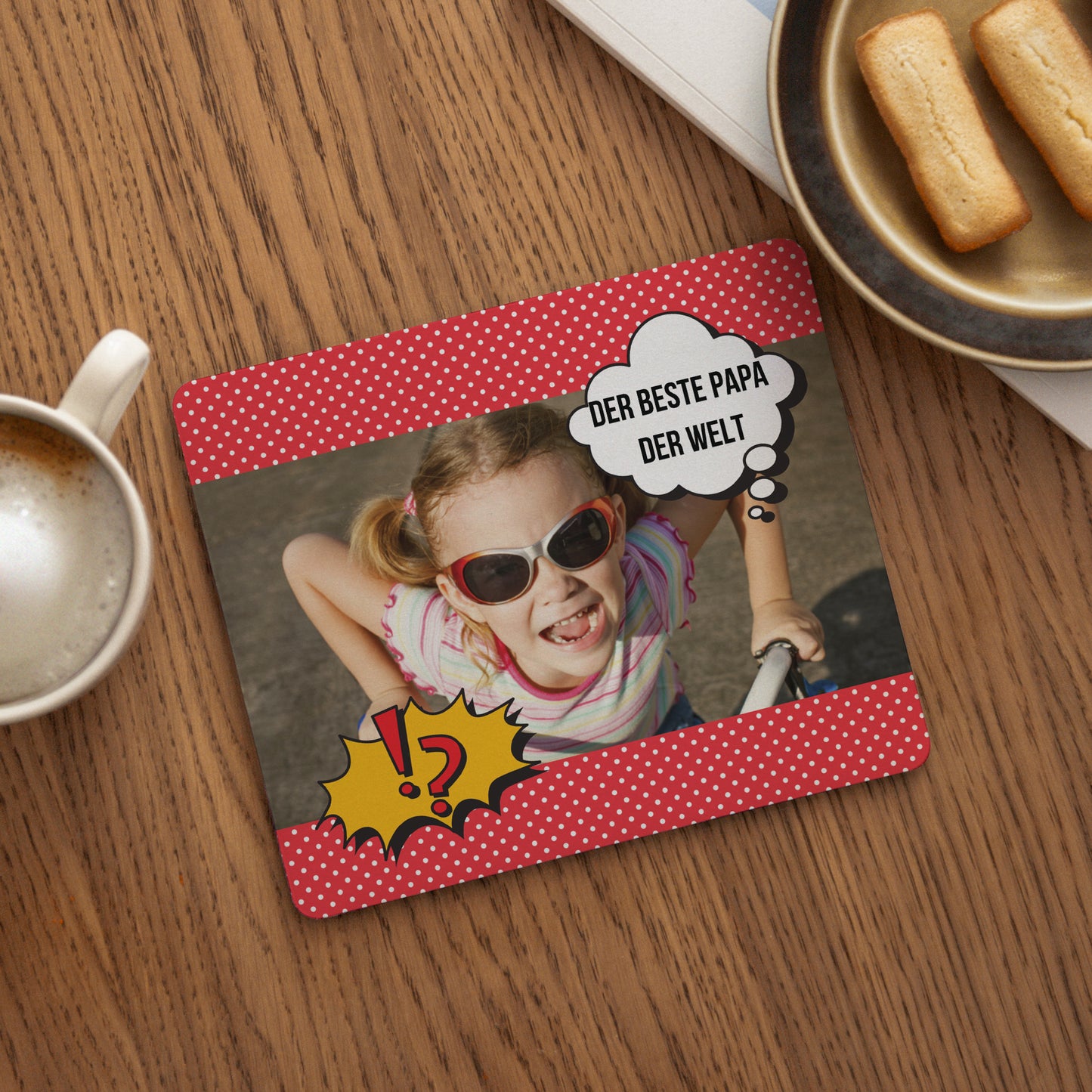 Mousepad Objekte Rechteck Super Papa foto N° 1