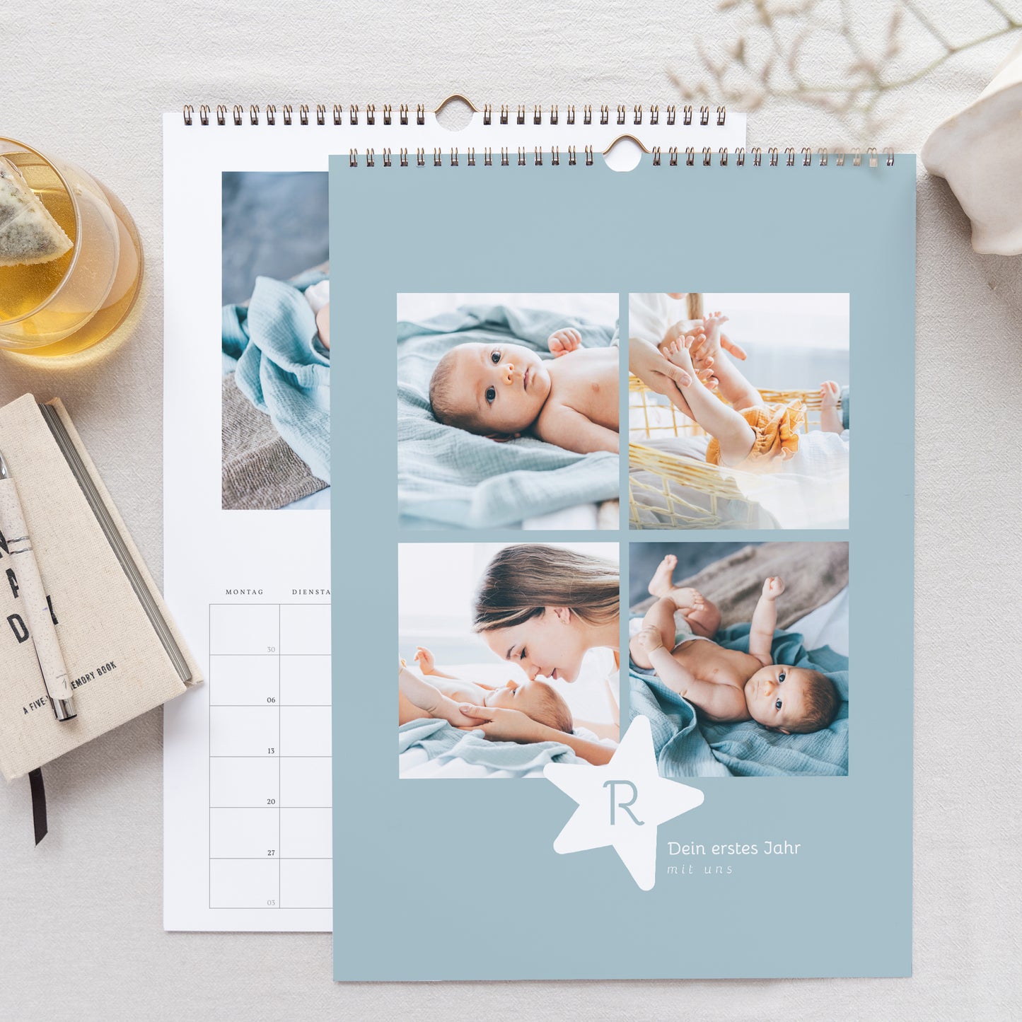 Kalender Weihnachten Wandgemälde A3 Sterne foto N° 1