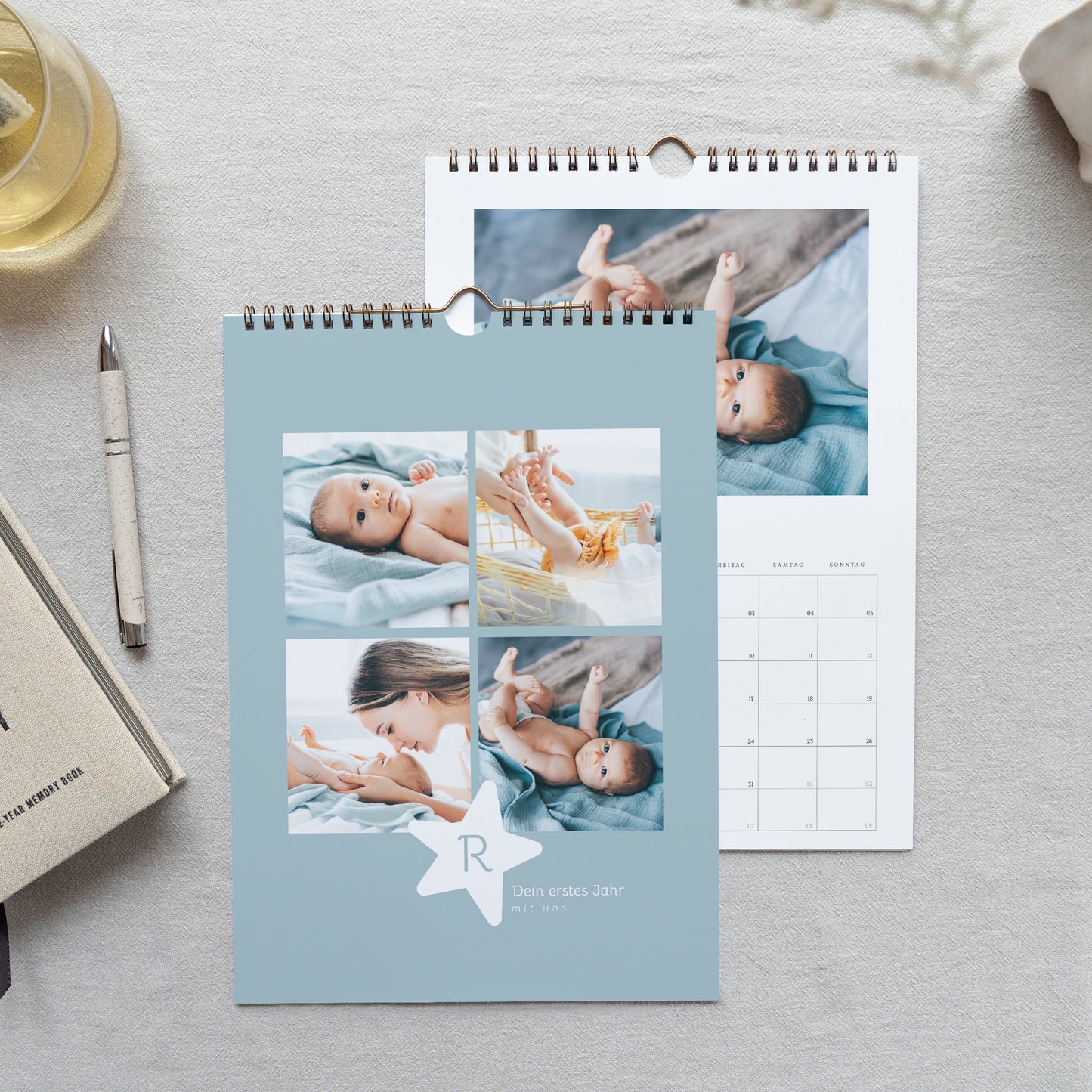 Kalender Weihnachten Wandbild A4 Sterne foto N° 1