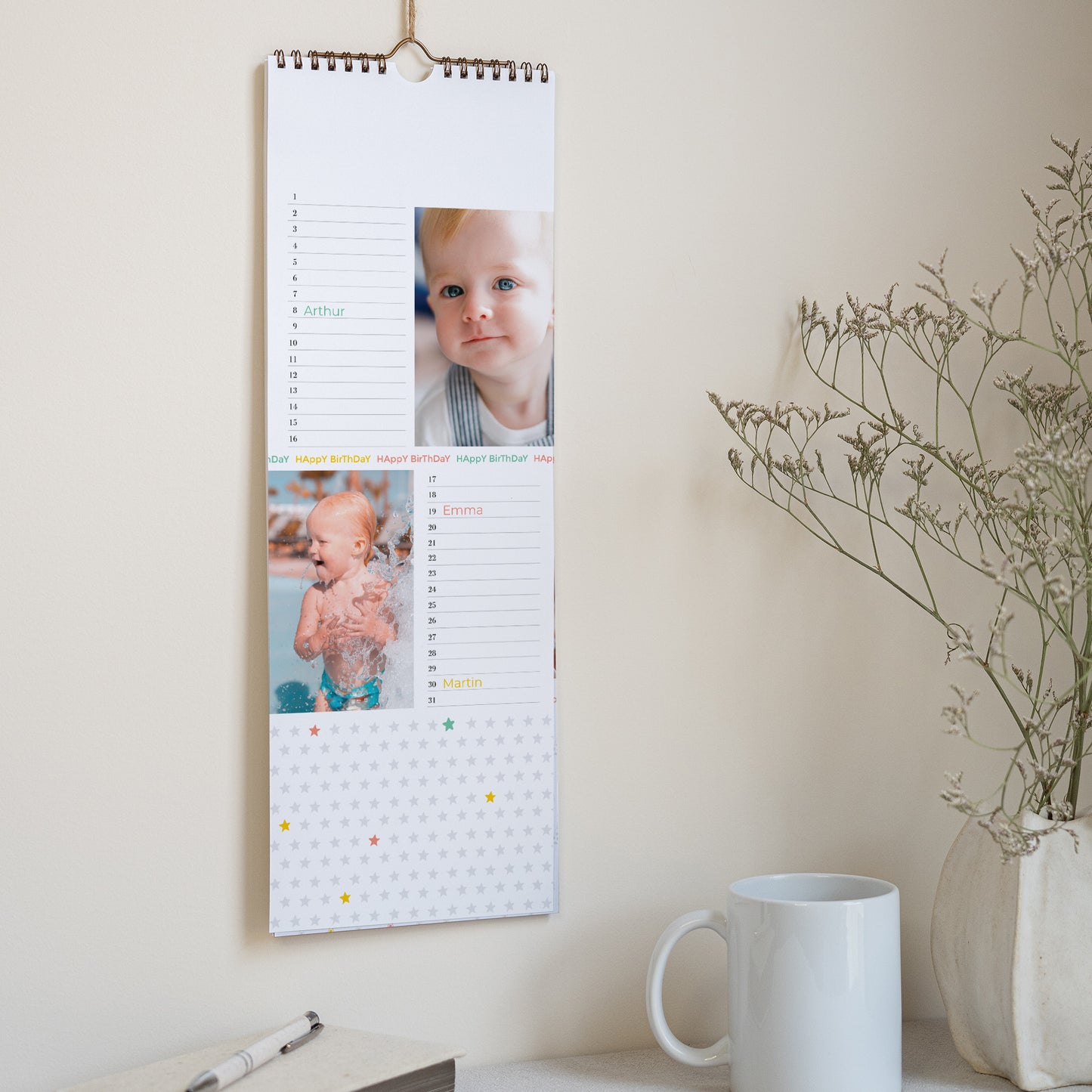 Kalender Weihnachten Beständig Geburtstage foto N° 2