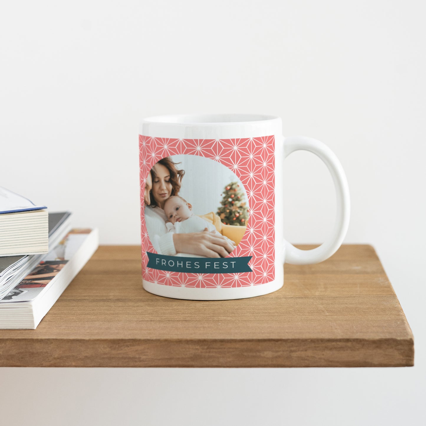 Tasse Objekte Weiß Rose Noël foto N° 4