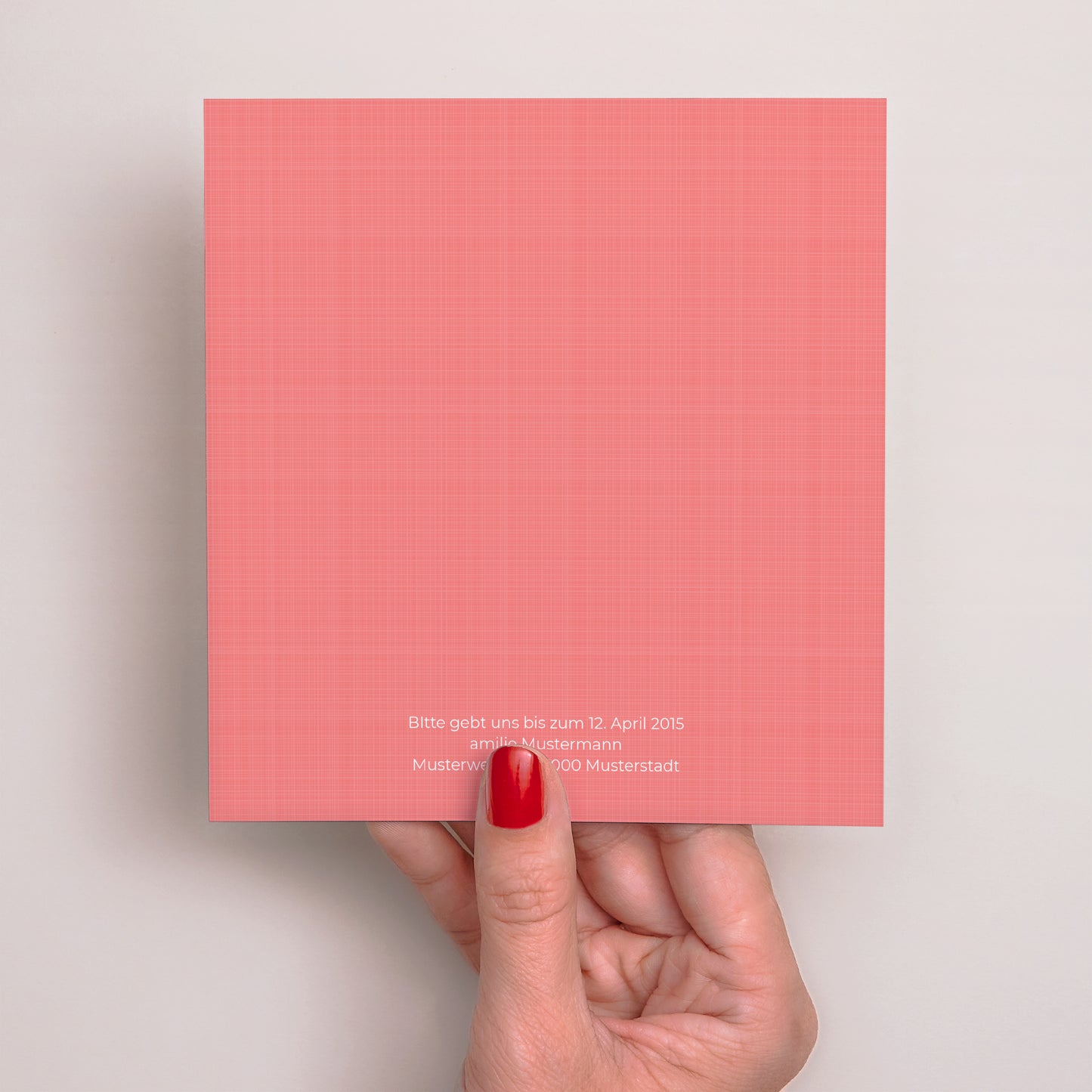 Einladungskarte Konfirmation Quadrat Quo vadis foto N° 3