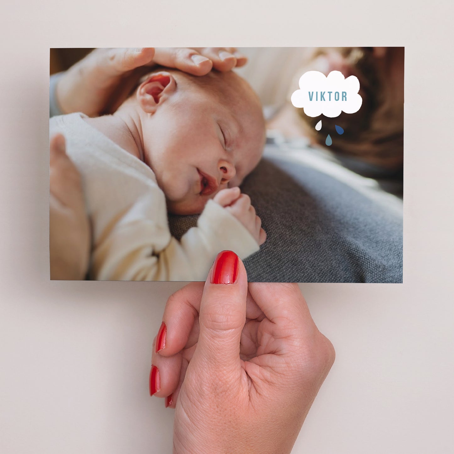 Geburtskarte Landschaft Blauer Traum foto N° 3