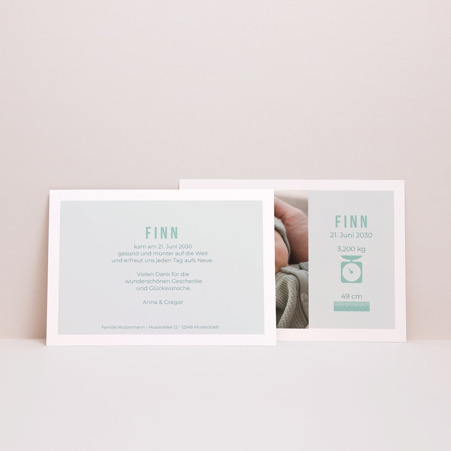 Geburtskarten Landschaft Toller Schmollmund foto N° 3