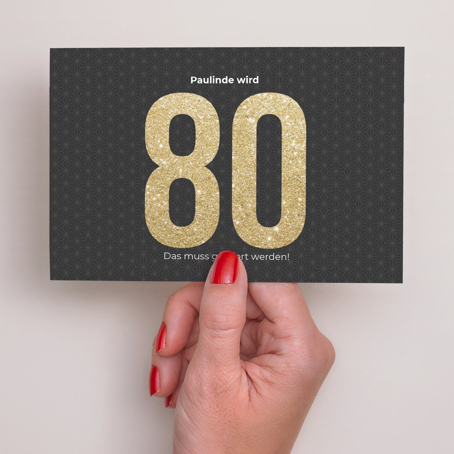 Einladungskarte Geburtstag Landschaft Gold 80 foto N° 3