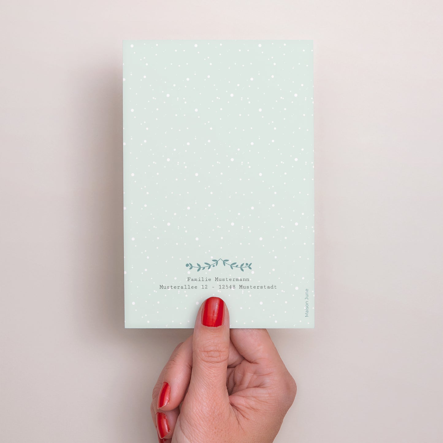 Geburtskarte PortraitPorträt Winter Baby foto N° 3