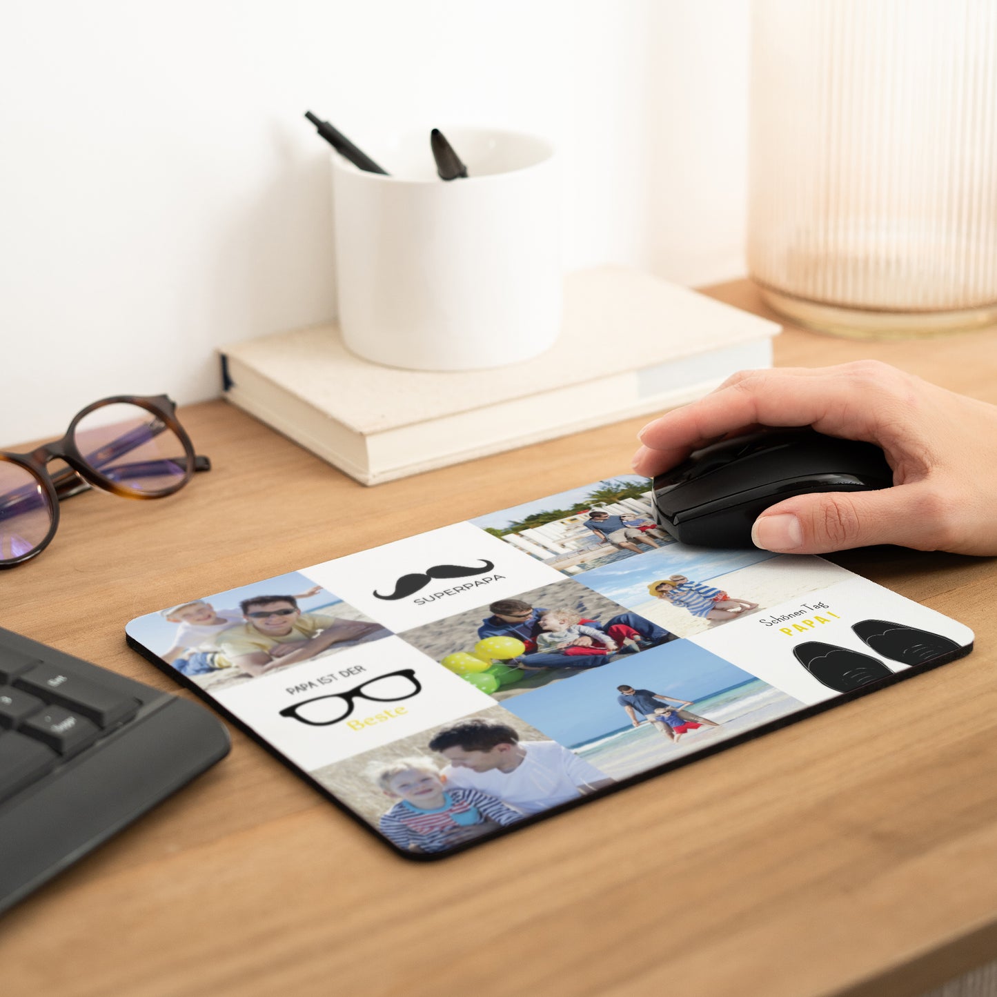Mousepad Objekte Rechteck Papa der Liebe foto N° 2