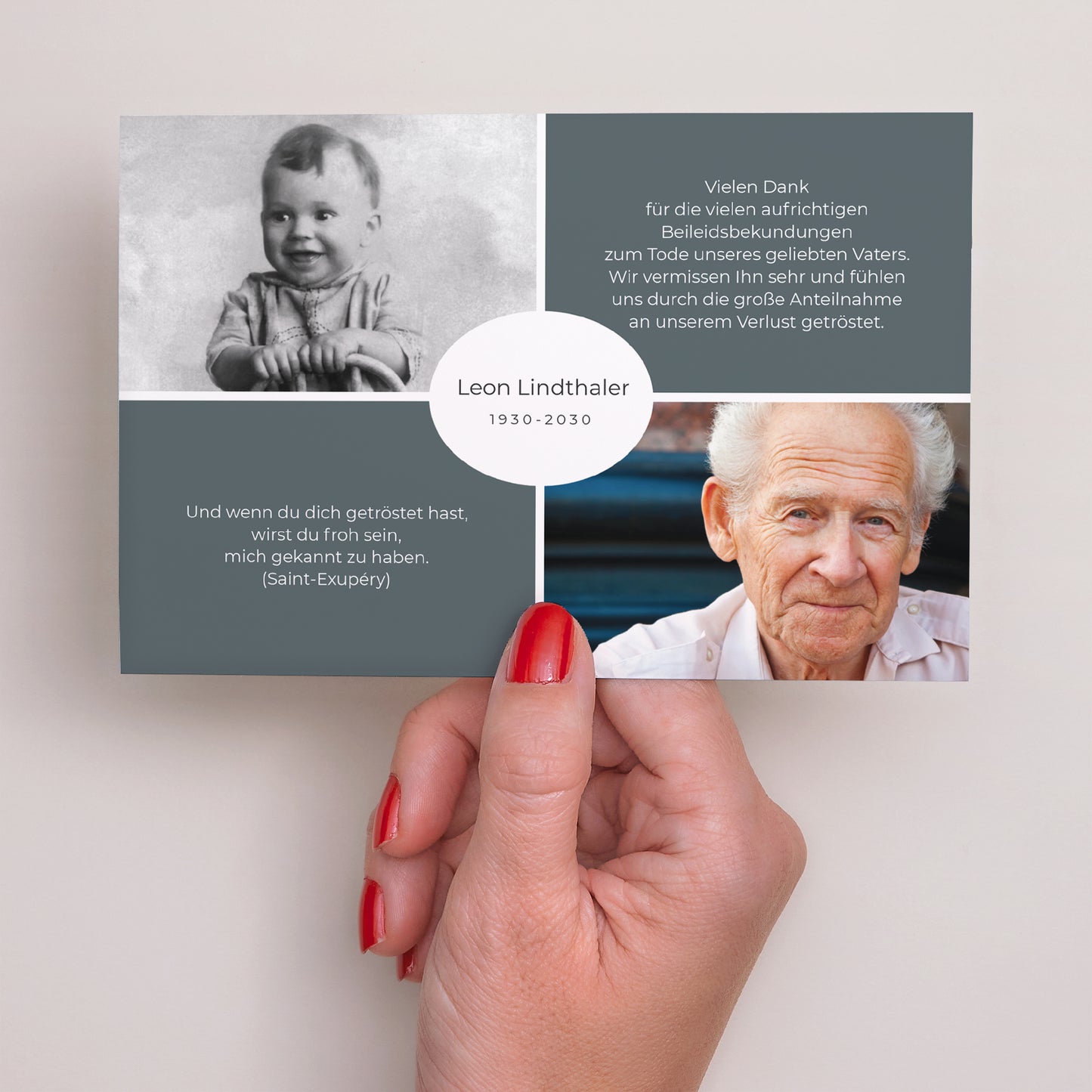 Trauerkarte Landschaft Grauer Kummer foto N° 3